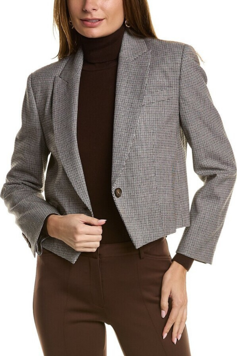Brunello Cucinelli One-Button Short Jacket MB0602327