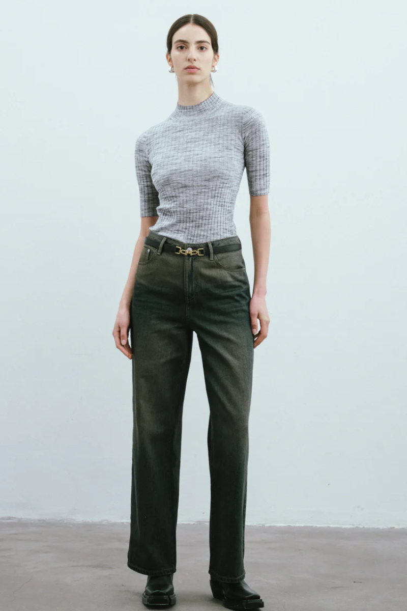 Max Simple Vintage Wash Denim Jeans Blue