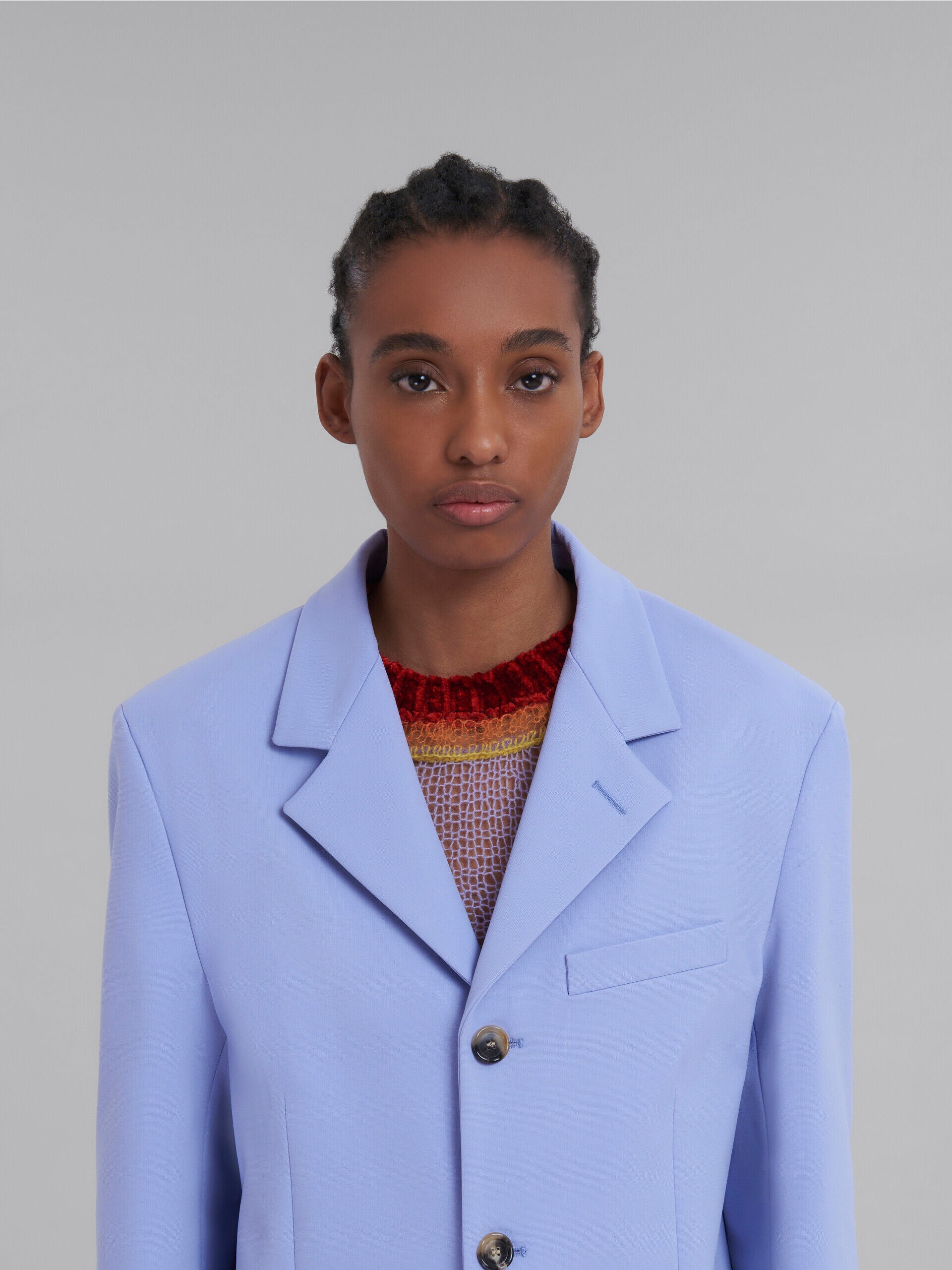 MARNI WOMEN'S LILAC TAILORED BLAZER WITH BUTTONS