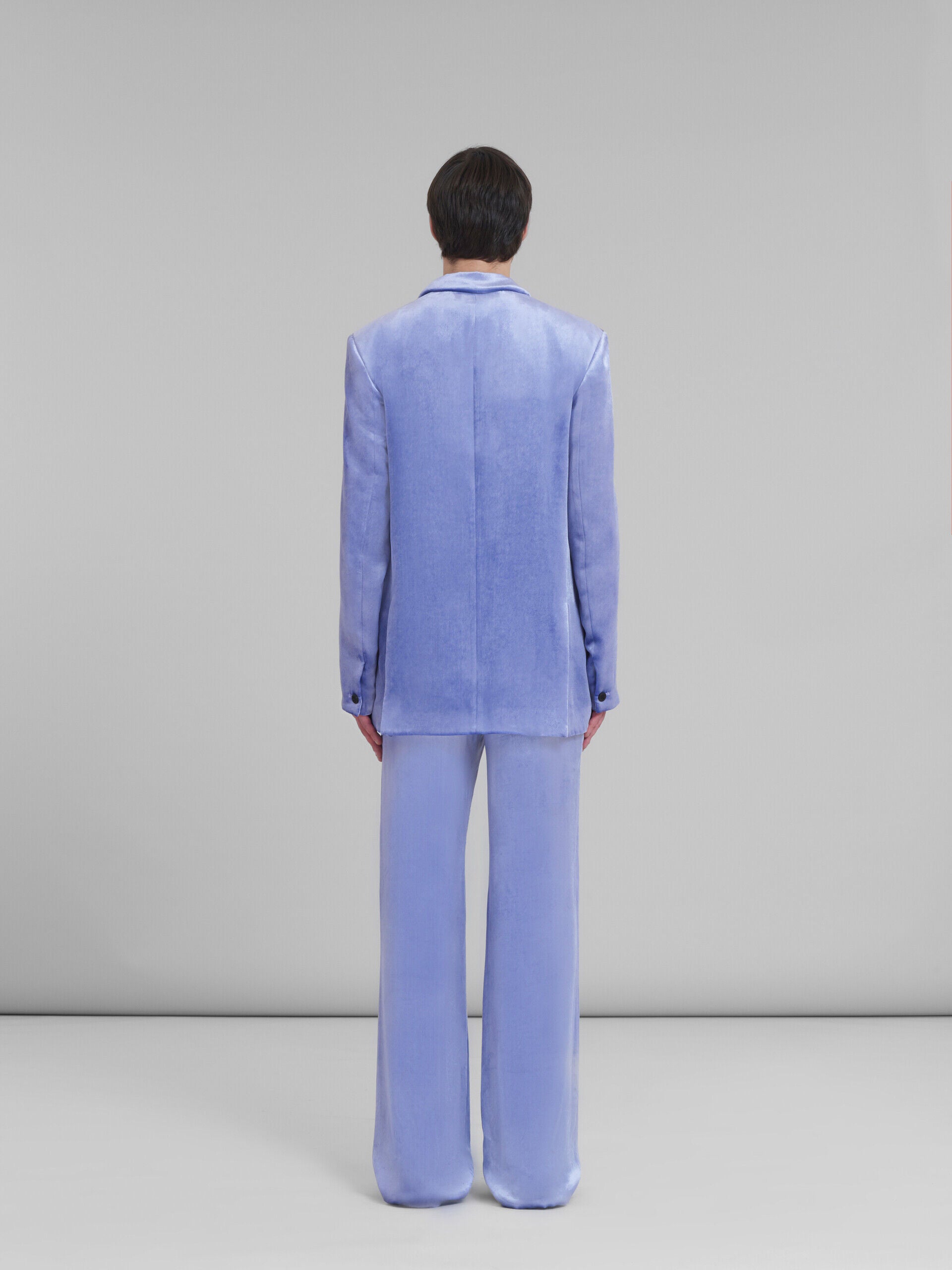 MARNI MEN'S ULTRA VIOLET VELVET BLAZER