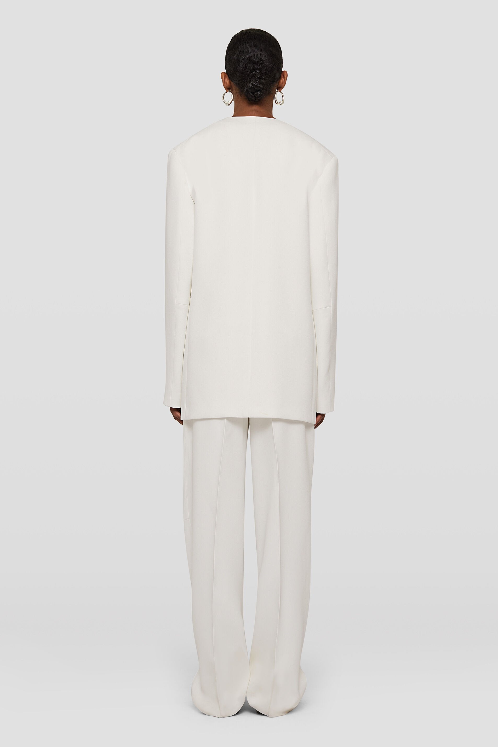 JIL SANDER WOMEN'S OFF WHITE TAILORED JACKET