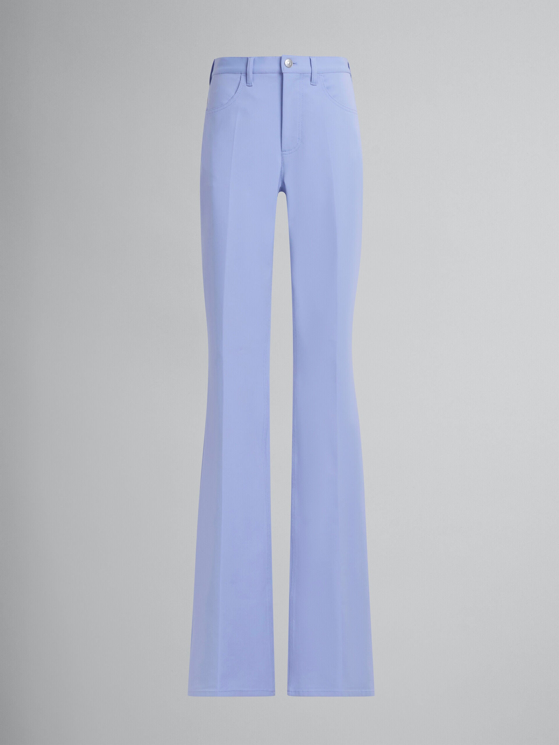 MARNI WOMEN'S LILAC FLARED TROUSERS