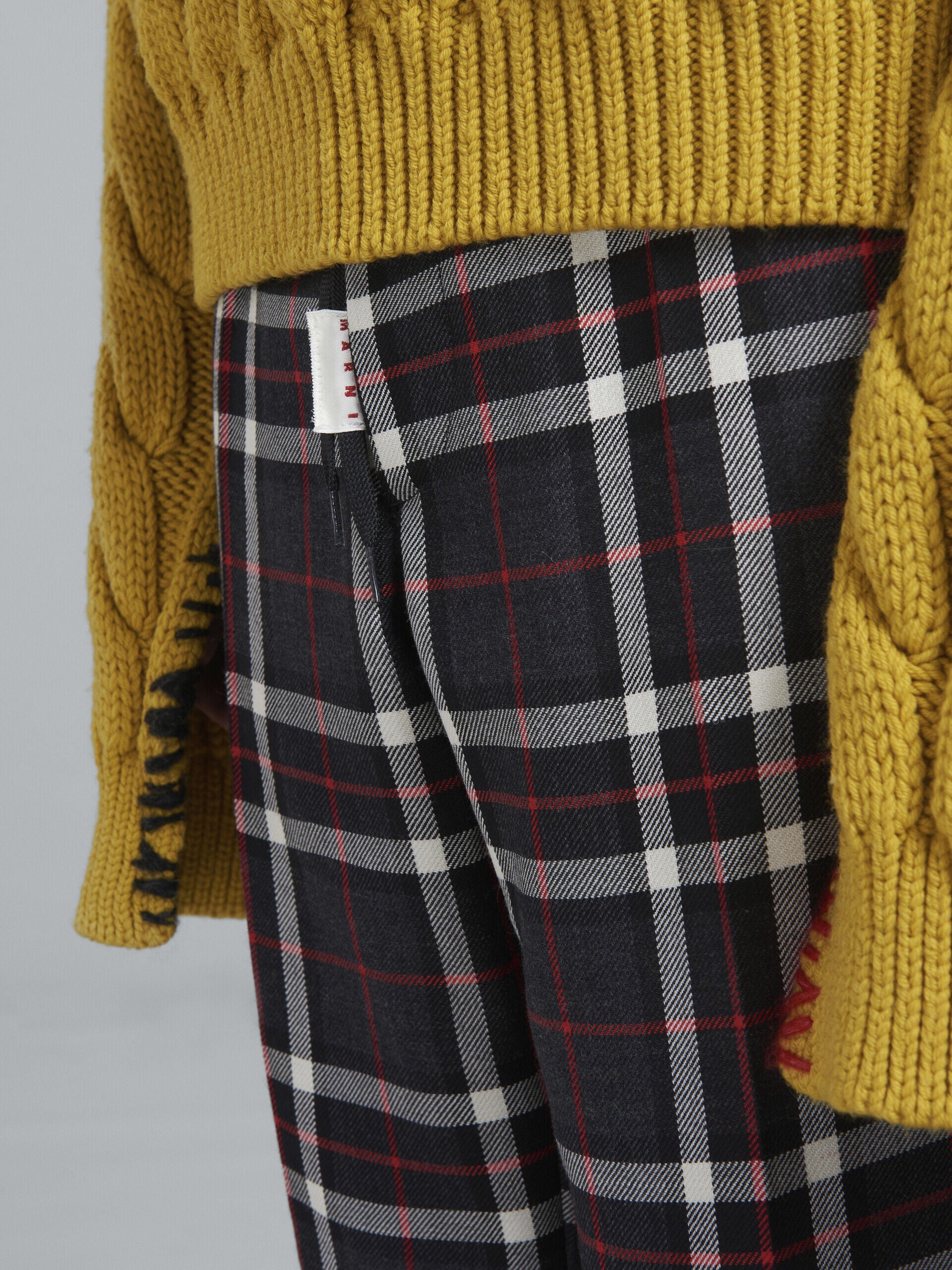 MARNI MEN'S PLAID STRAIGHT-LEG TROUSERS