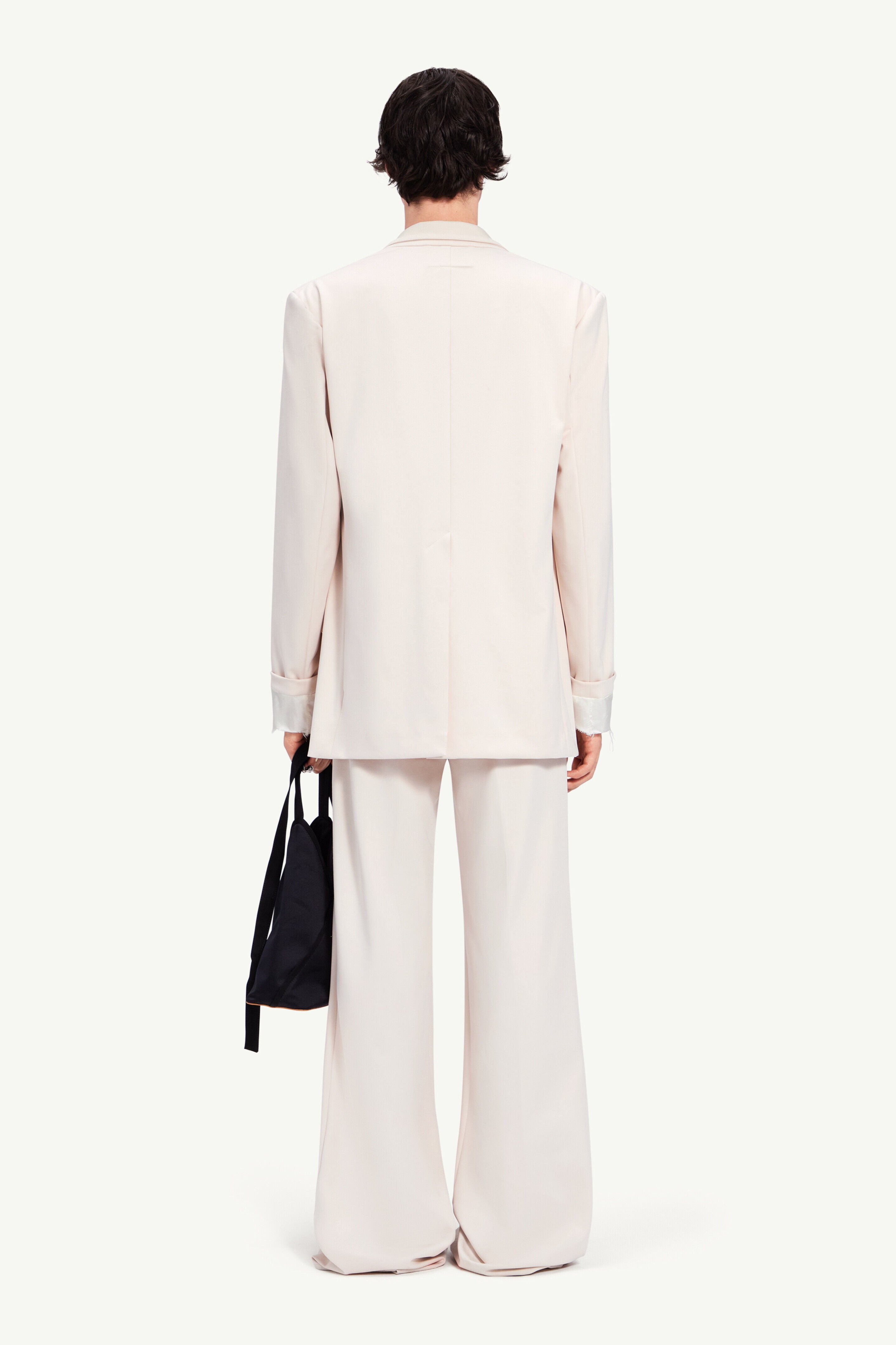 MAISON MARGIELA MEN'S IVORY TAILORED JACKET