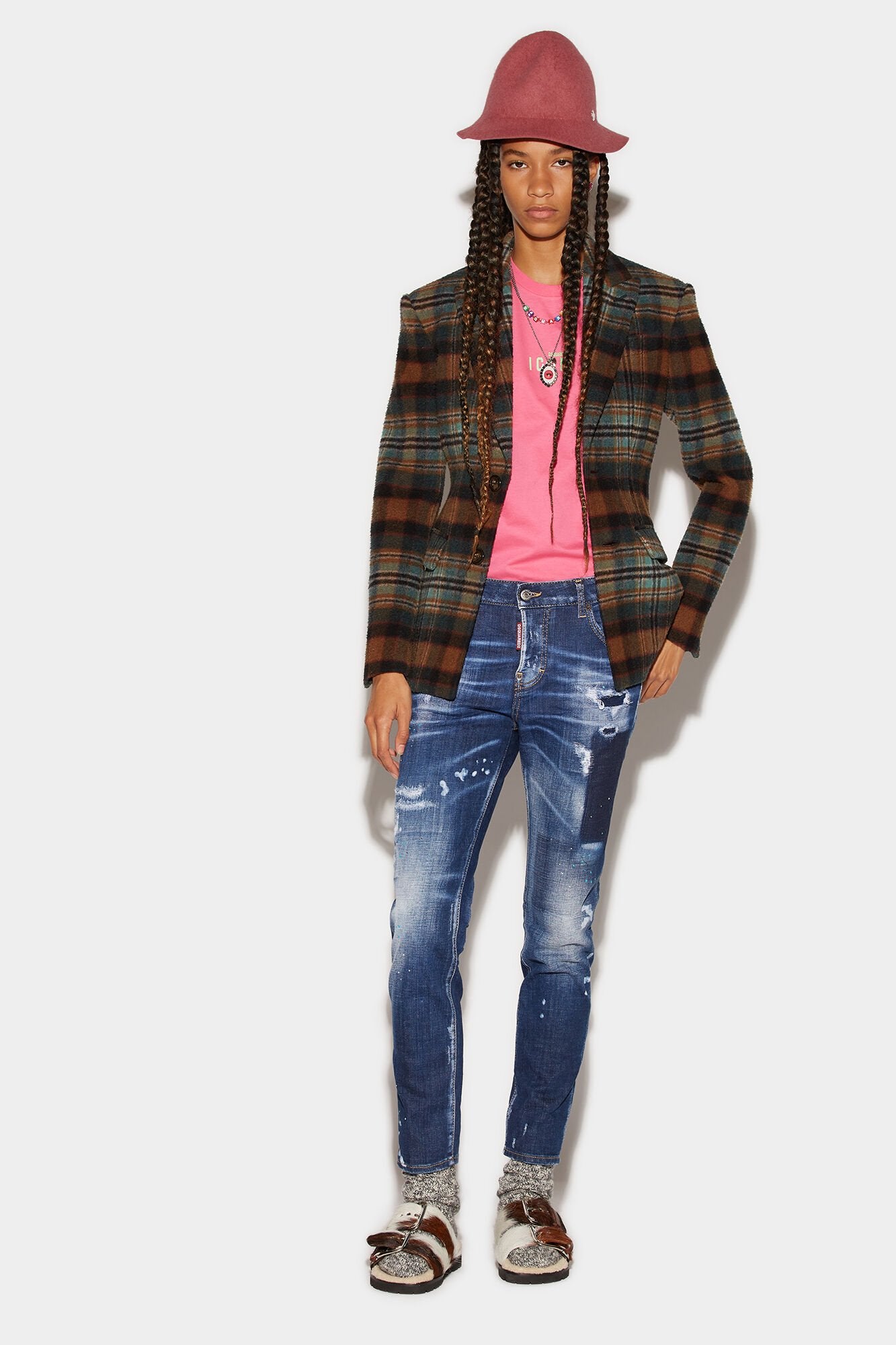 DSQUARED2 WOMEN'S PANTS S72LB0548_S30342_470 NWT