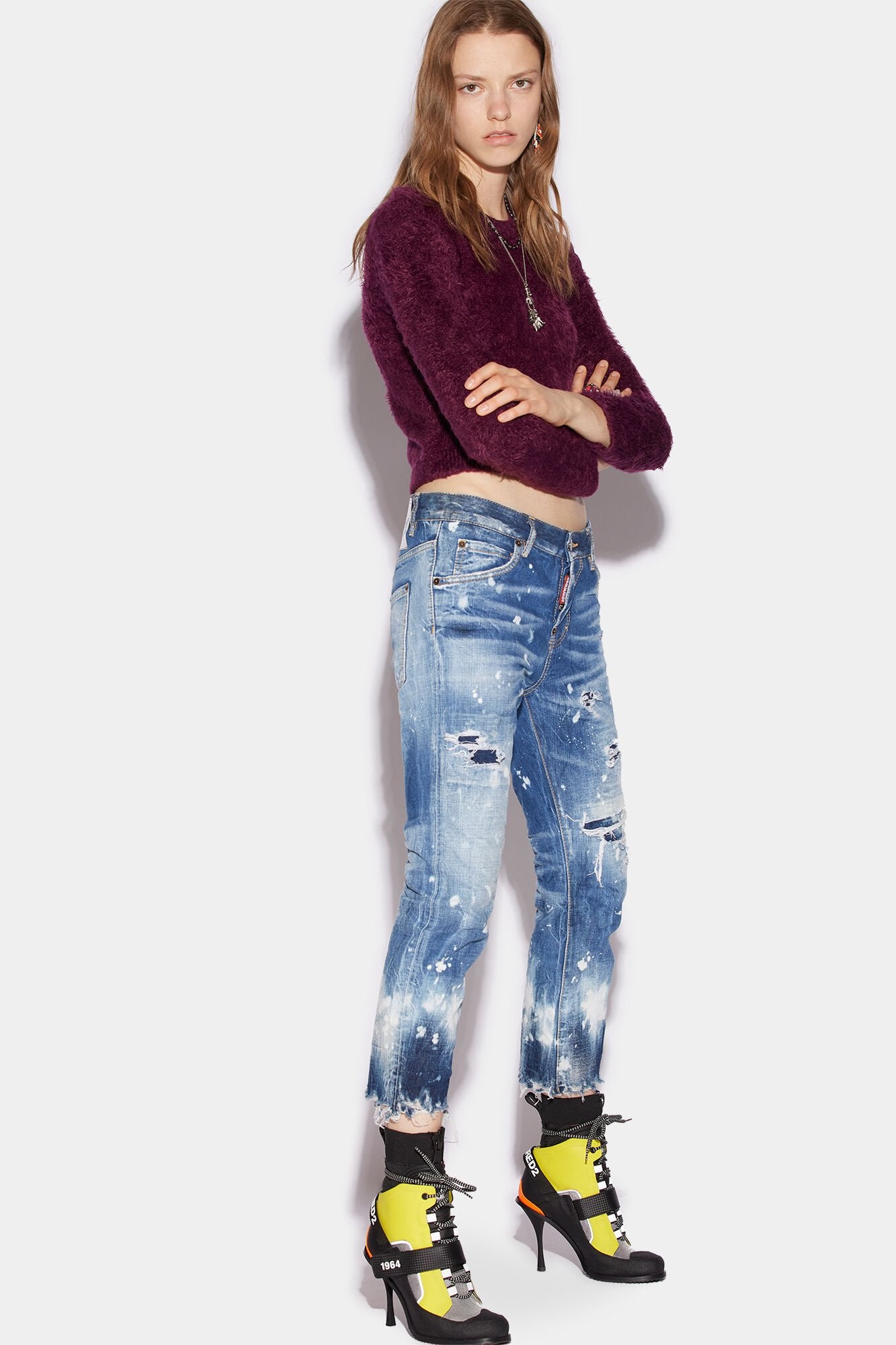 DSQUARED2 WOMEN'S PANTS S72LB0570_S30309_470 NWT