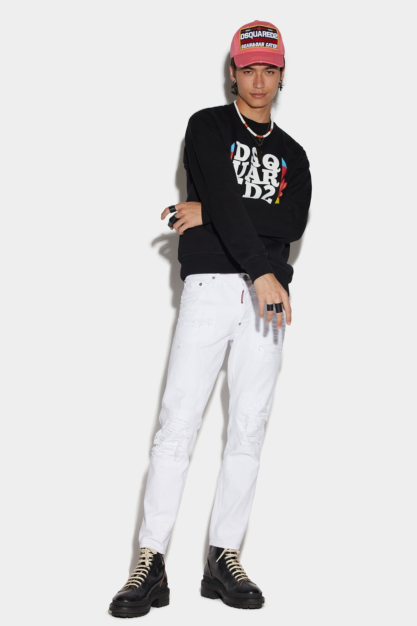 DSQUARED2 MEN'S PANTS S74LB1278_STN833_100 NWT