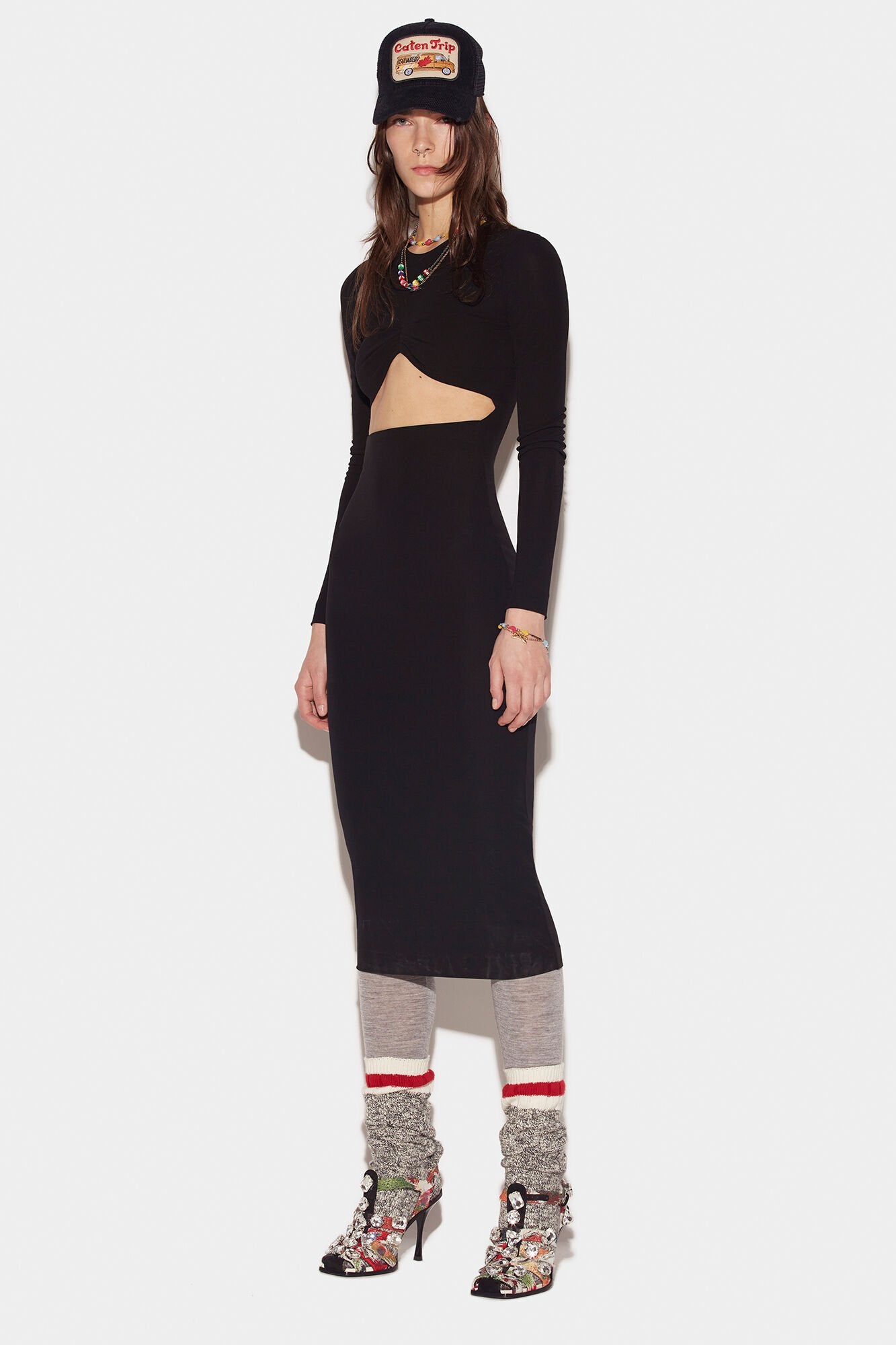 DSQUARED2 WOMEN'S DRESS S75CV0572_S22679_900 NWT
