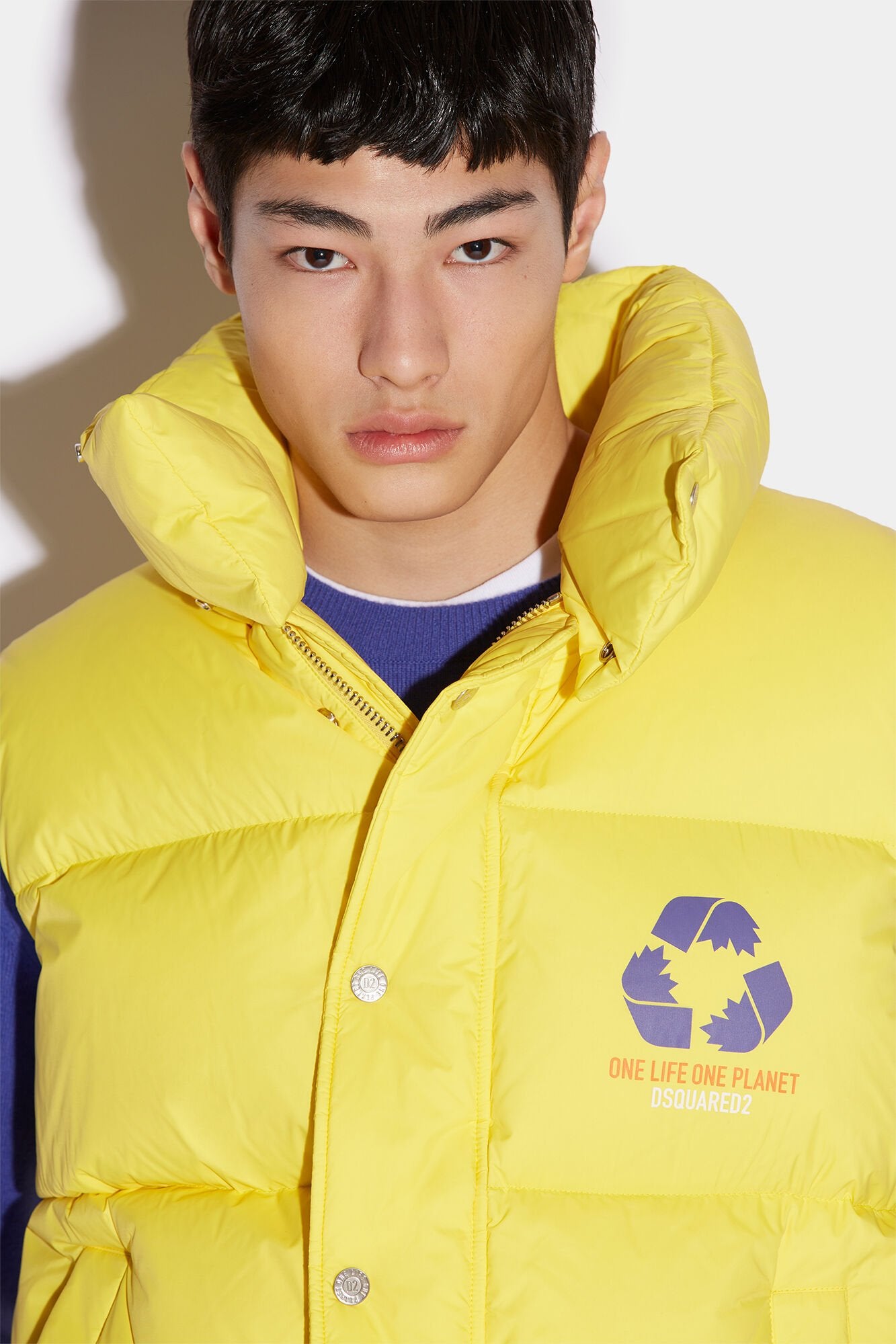 DSQUARED2 MEN'S LEMON QUILTED PUFFER VEST