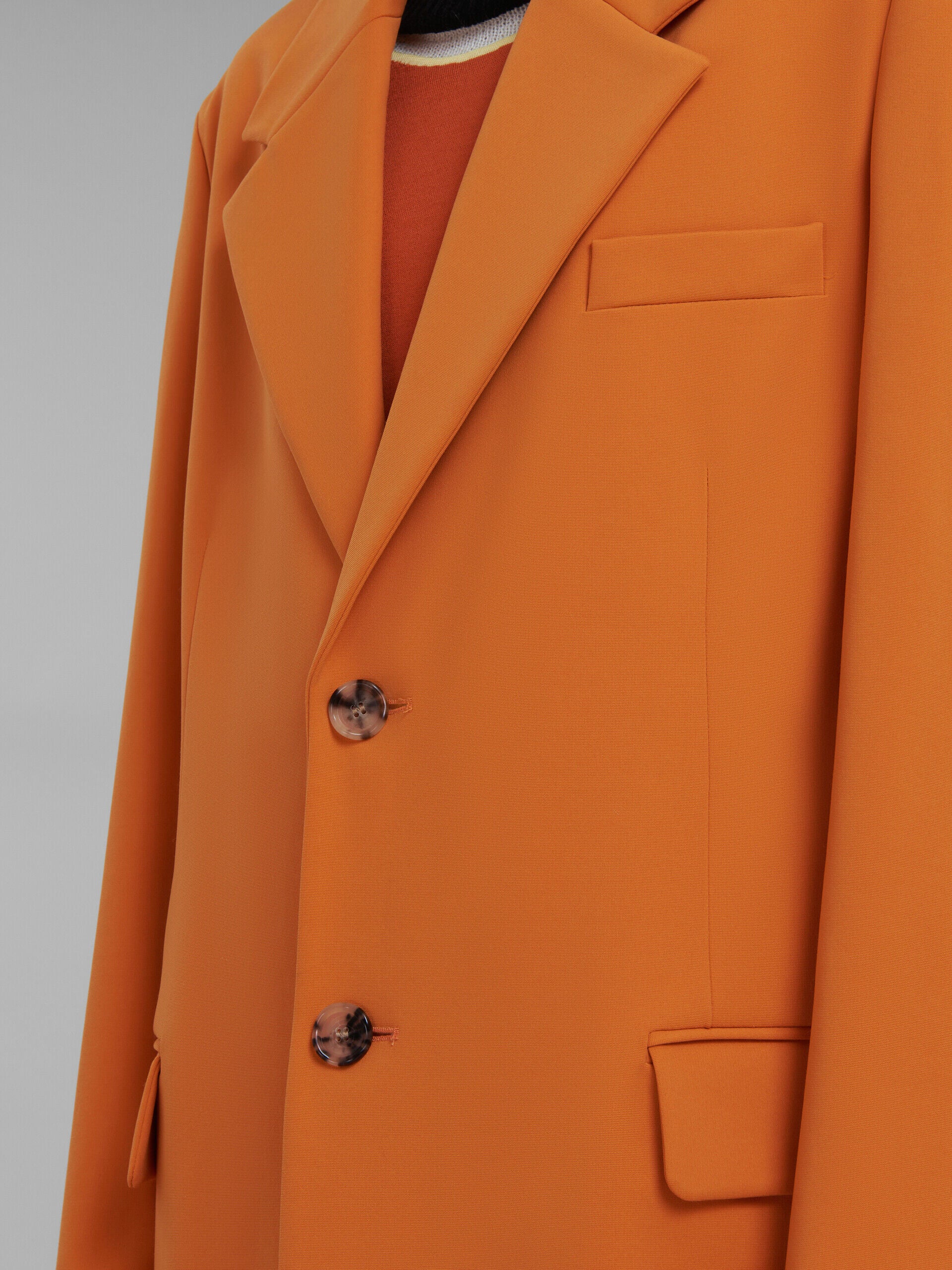 MARNI WOMEN'S ORANGE TAILORED LONG DUSTER COAT