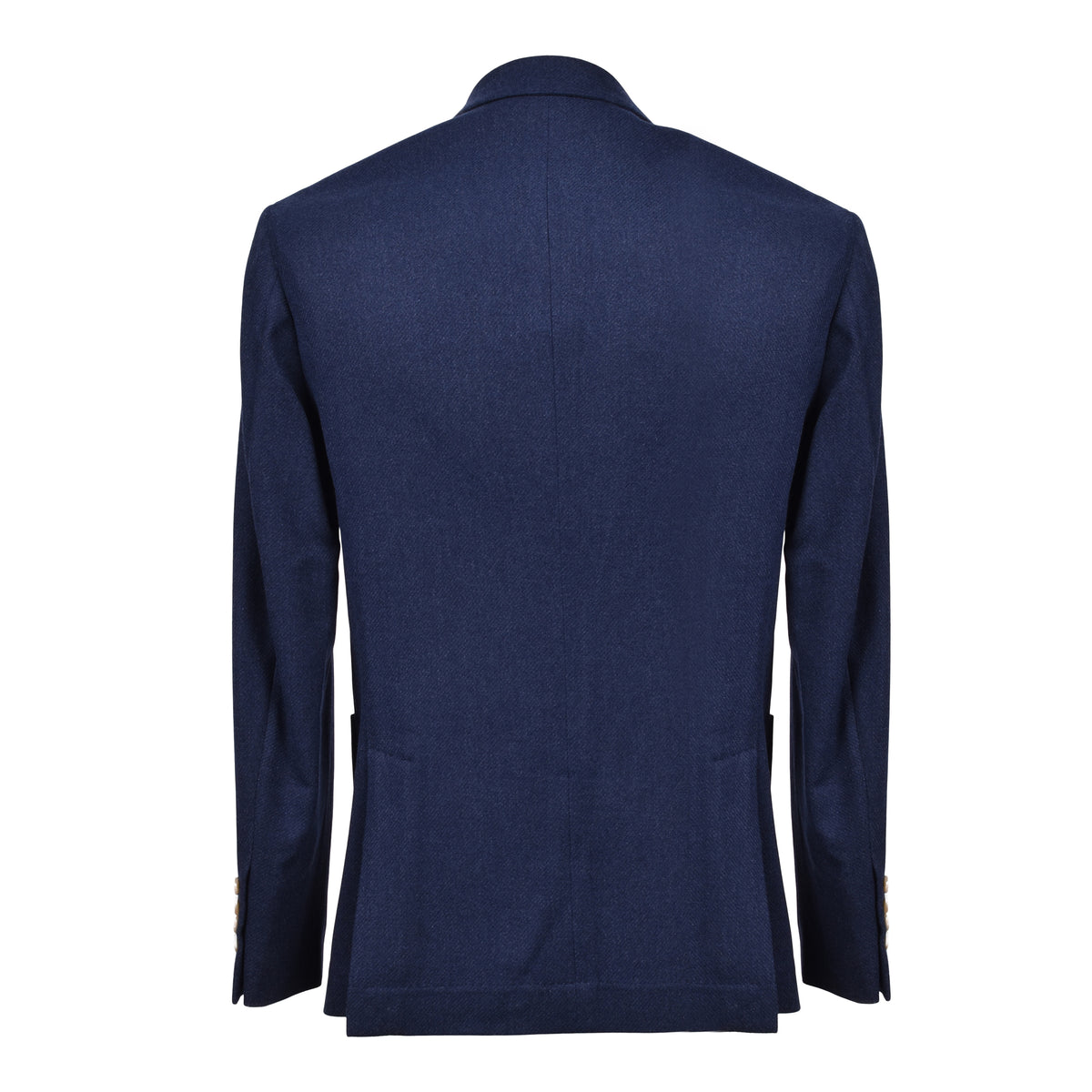 BRUNELLO CUCINELLI MEN'S BLUE WOOL SILK BLAZER