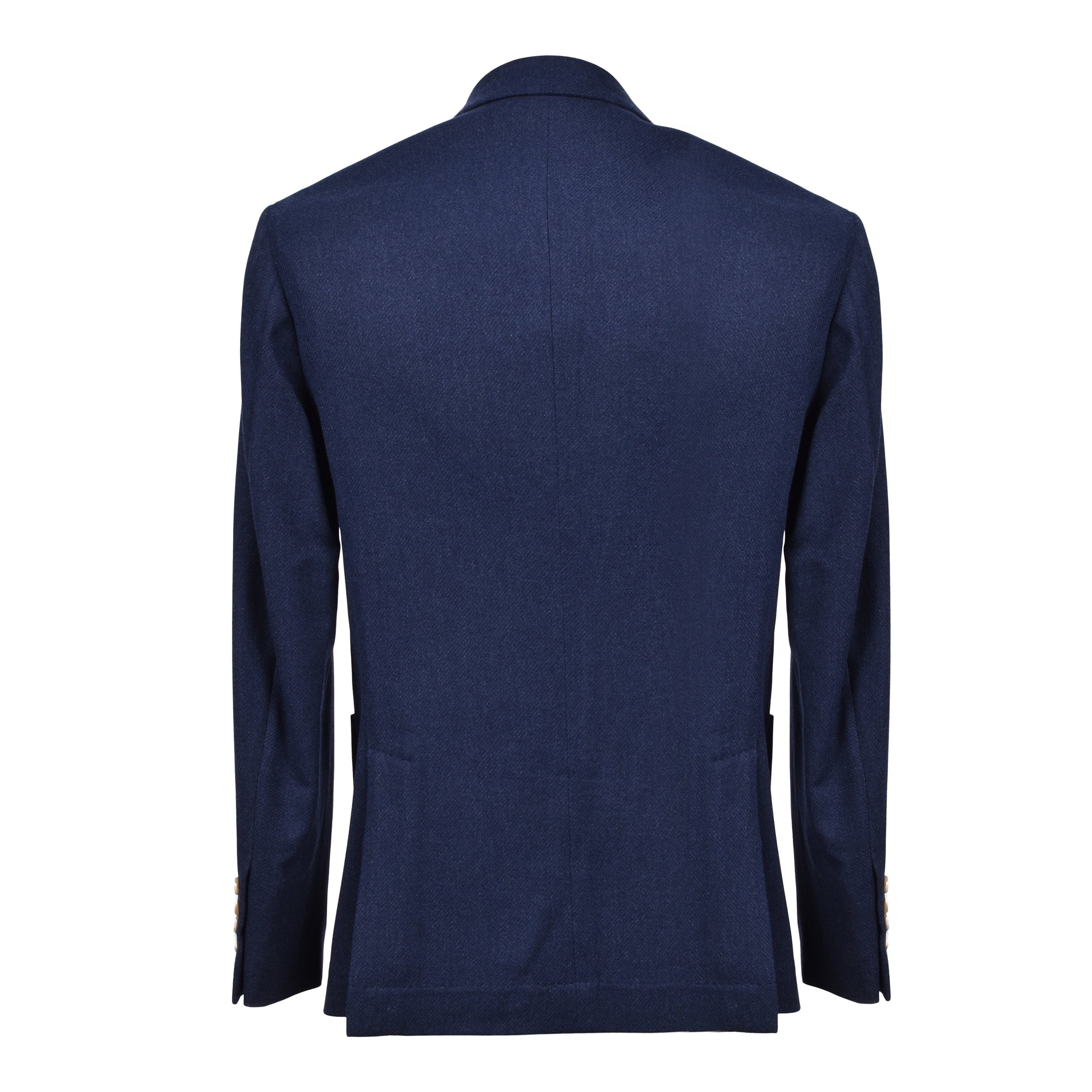 BRUNELLO CUCINELLI MEN'S OCEAN BLUE WOOL SILK BLAZER