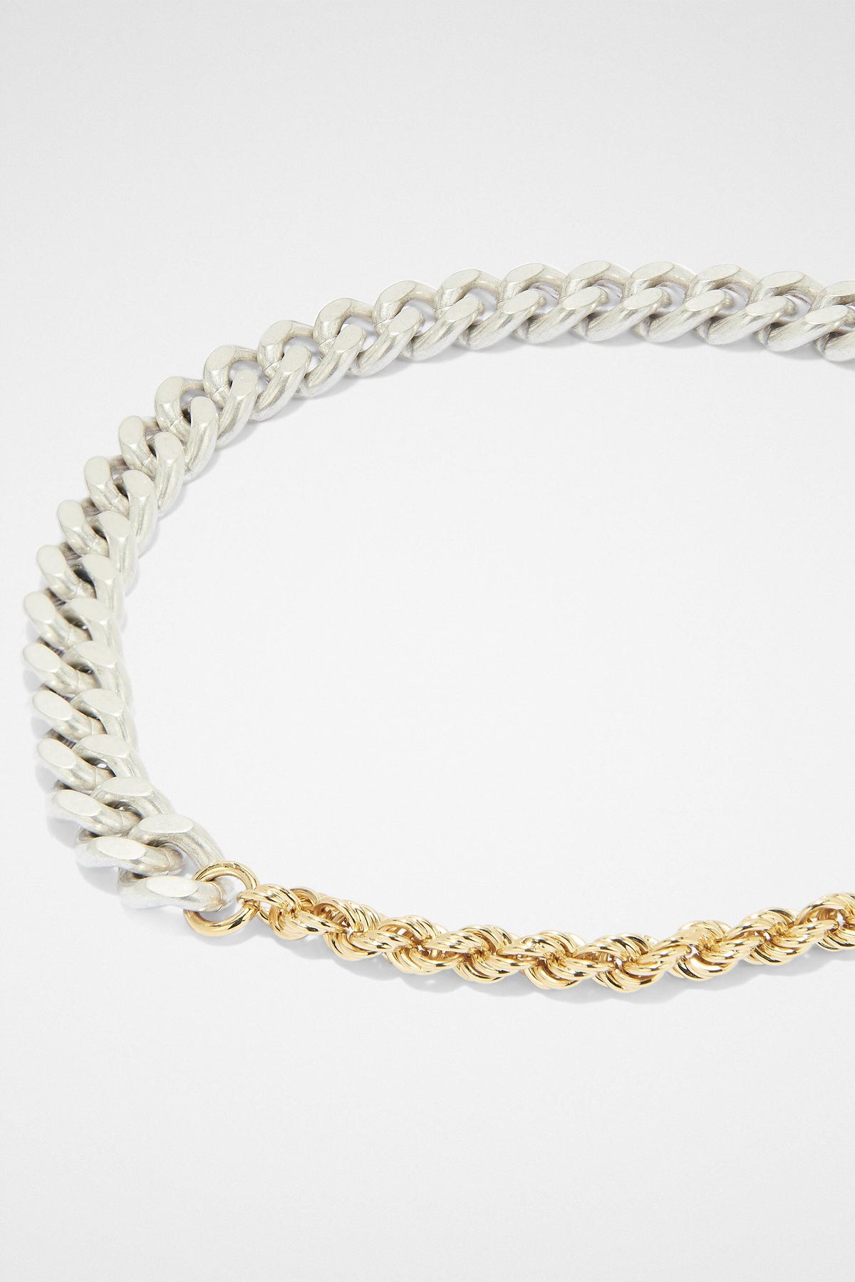 JIL SANDER MEN'S SILVER GOLD CHAIN NECKLACE