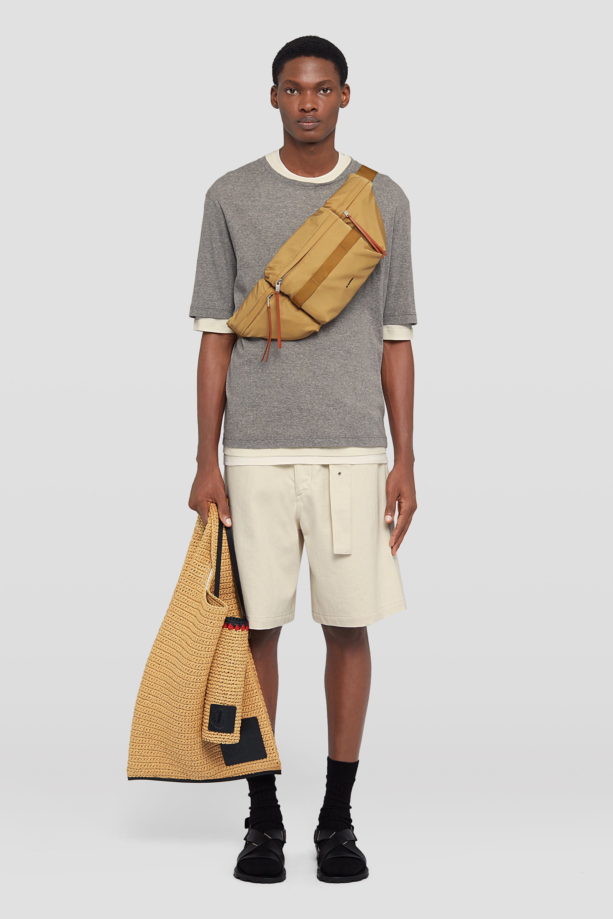 JIL SANDER MEN'S GRANITE SHORT SLEEVE T-SHIRT