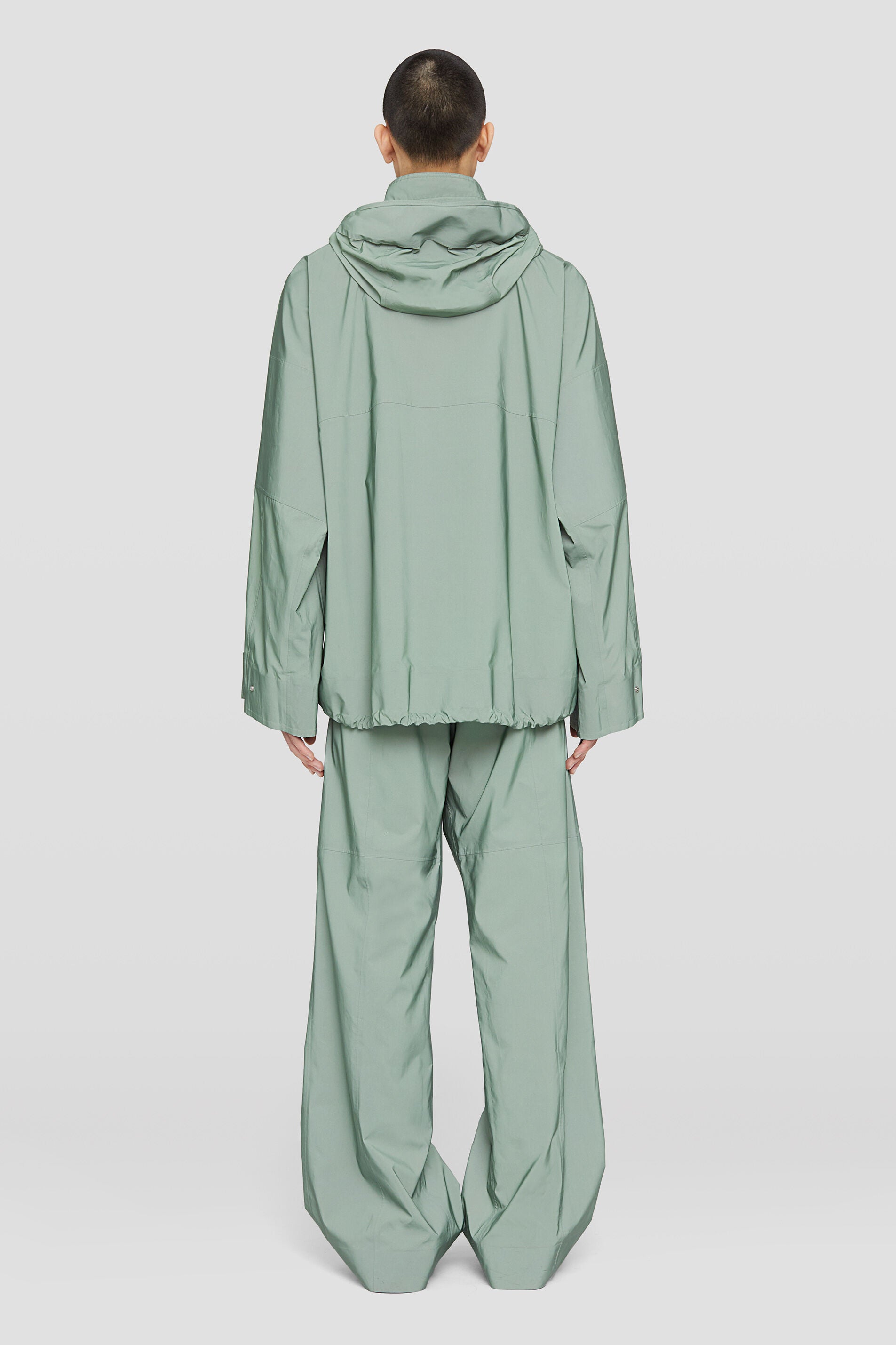 JIL SANDER MEN'S GRASSHOPPER ZIP DETAIL TROUSERS