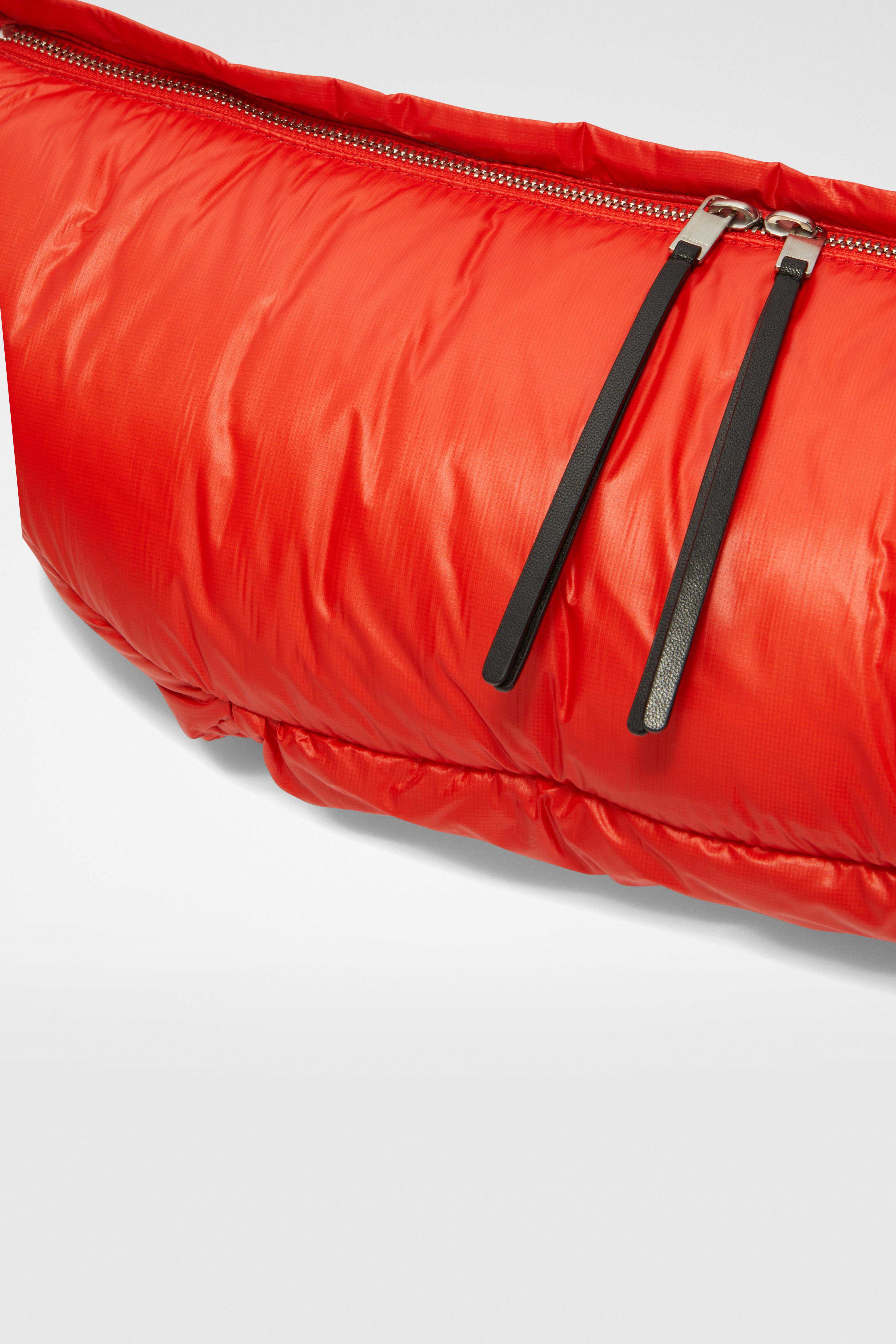 JIL SANDER WOMEN'S POPPY RED PADDED POUCH BAG