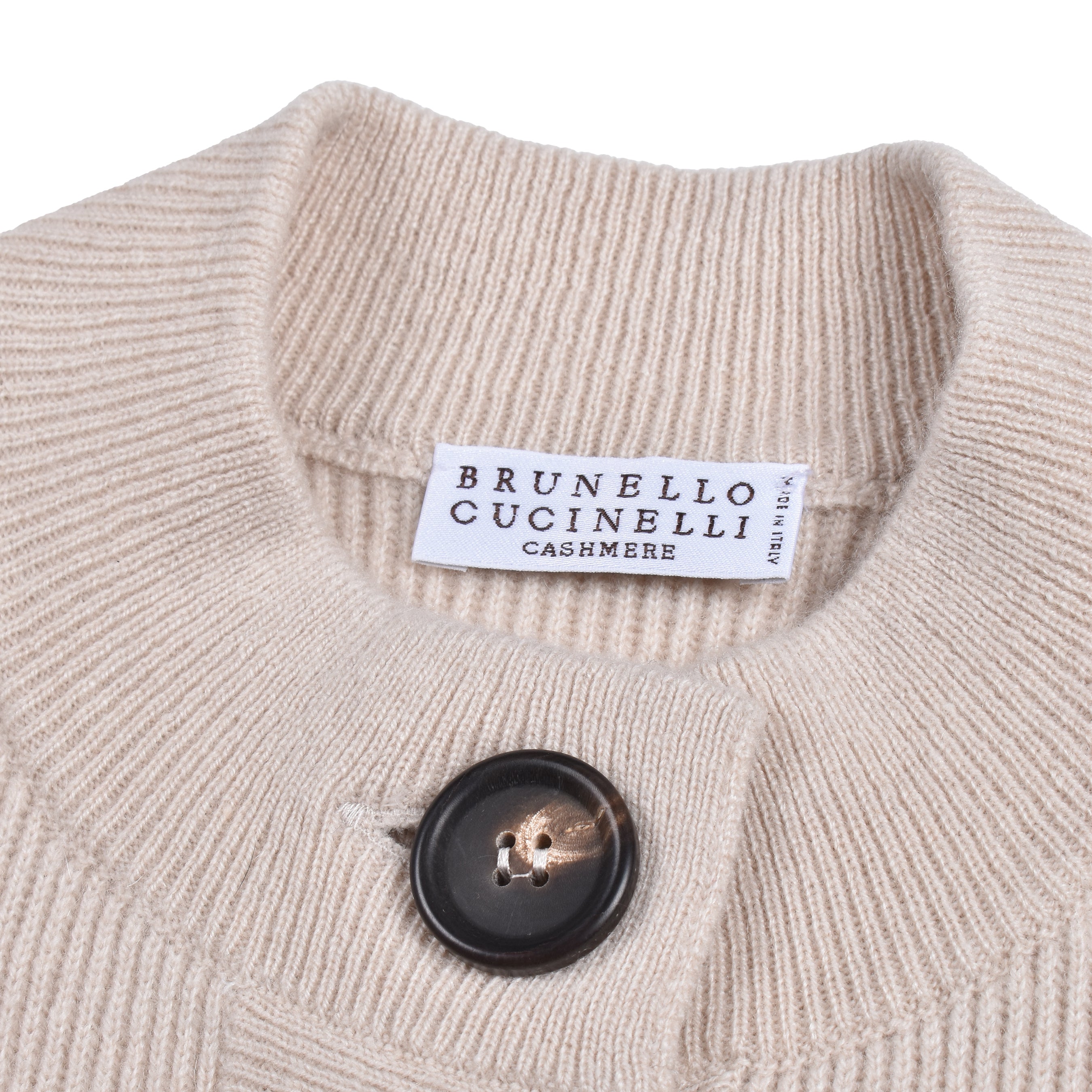 BRUNELLO CUCINELLI WOMEN'S BEIGE CASHMERE SLEEVELESS SWEATER