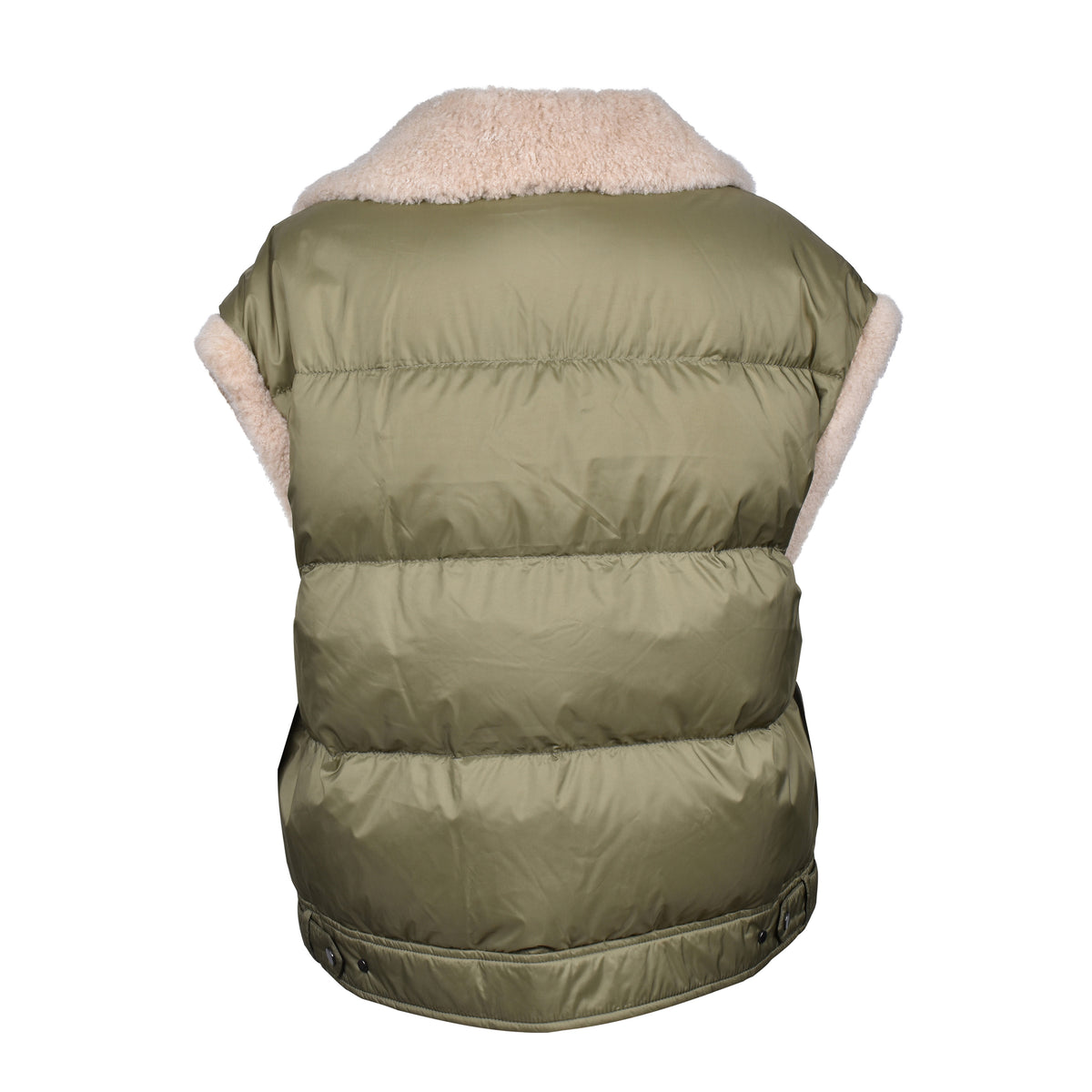 BRUNELLO CUCINELLI WOMEN'S PUMPKIN SEED QUILTED SHEARLING COLLAR PUFFER JACKET