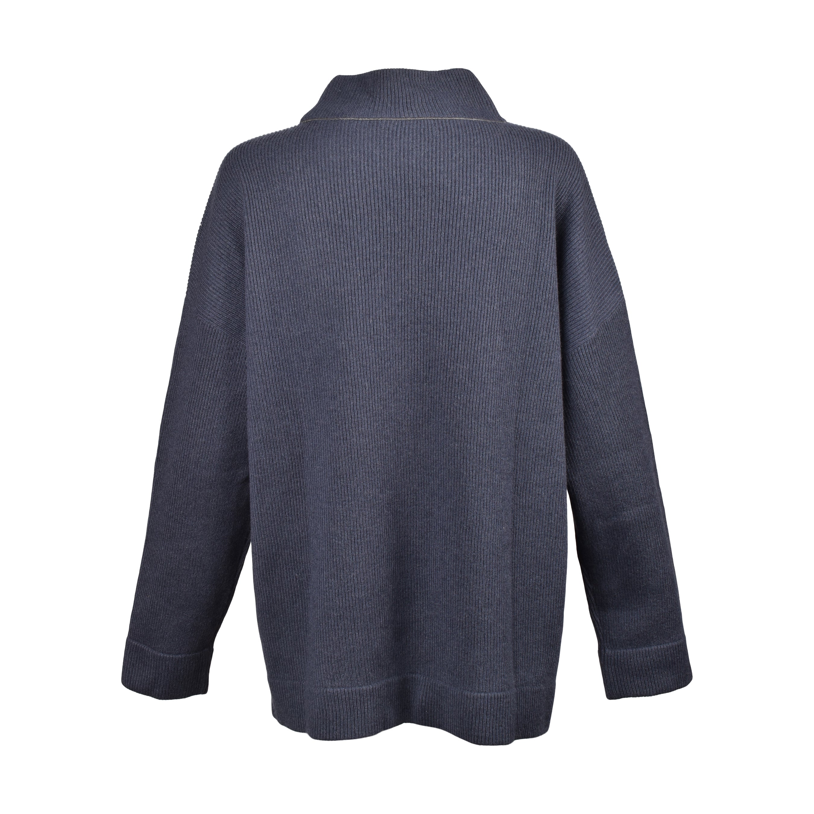 BRUNELLO CUCINELLI WOMEN'S NIGHT SKY CASHMERE MOCK COLLAR SWEATER