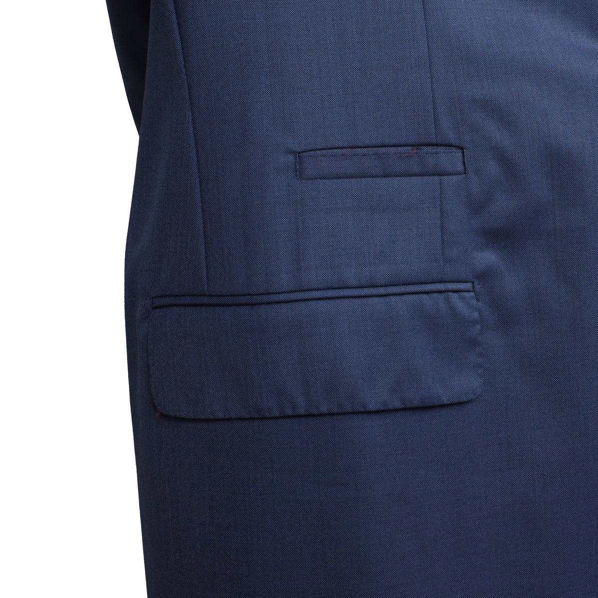 BRUNELLO CUCINELLI MEN'S COLORED BLUE VIRGIN WOOL SUIT
