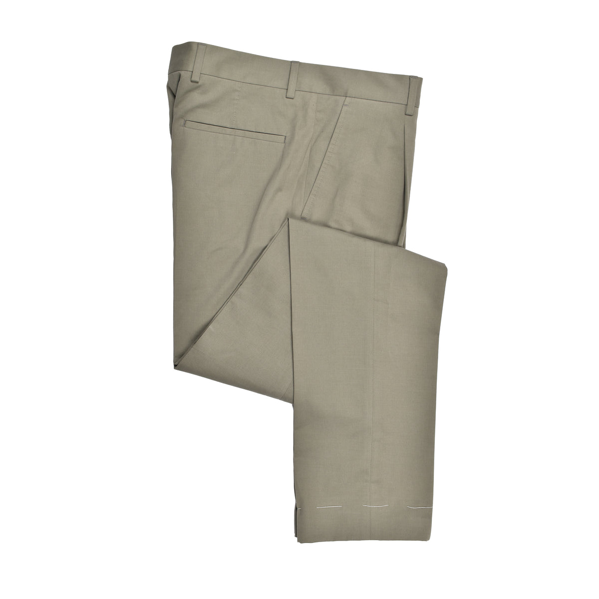 BRUNELLO CUCINELLI MEN'S SAGE COTTON DOUBLE BREASTED SUIT