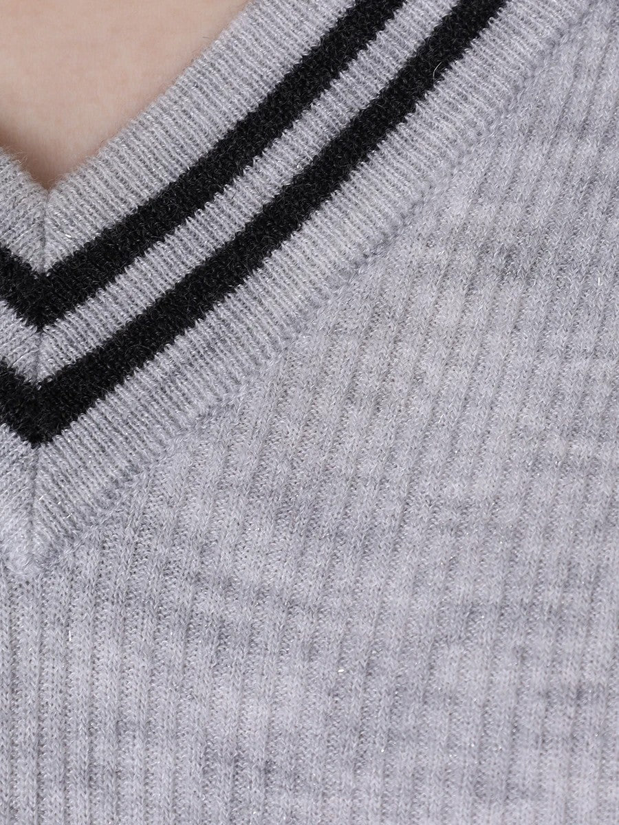 BRUNELLO CUCINELLI WOMEN'S PEBBLE CASHMERE BLEND V-NECK SWEATER