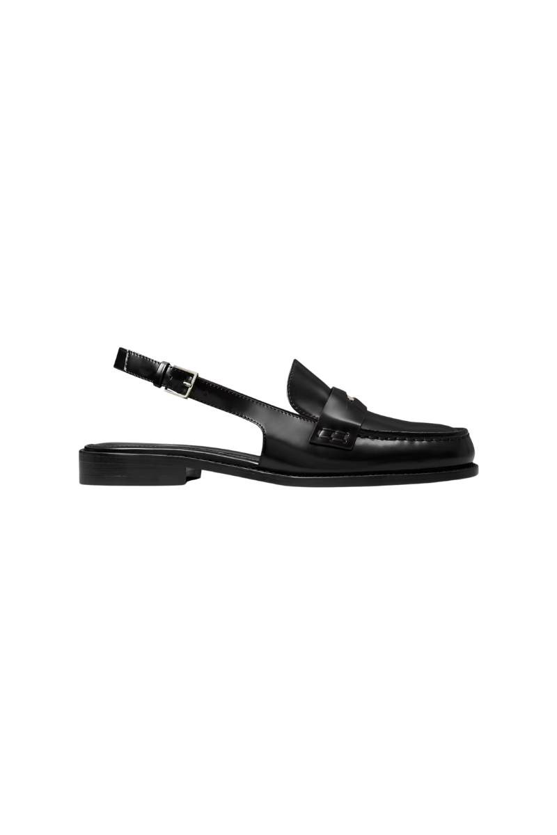 Tory Burch Classic Penny Slingback Leather Perfect Black 179728-001