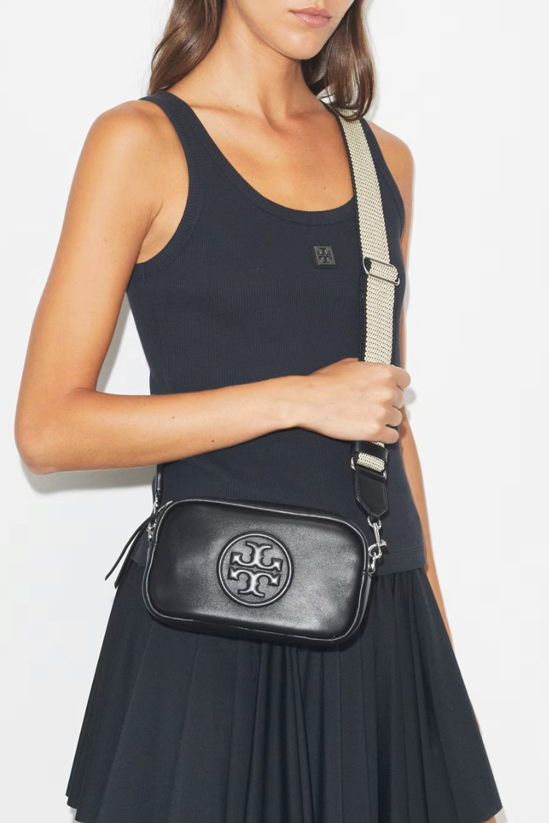 Tory Burch Mini Miller Soft Crossbody Bag – Black