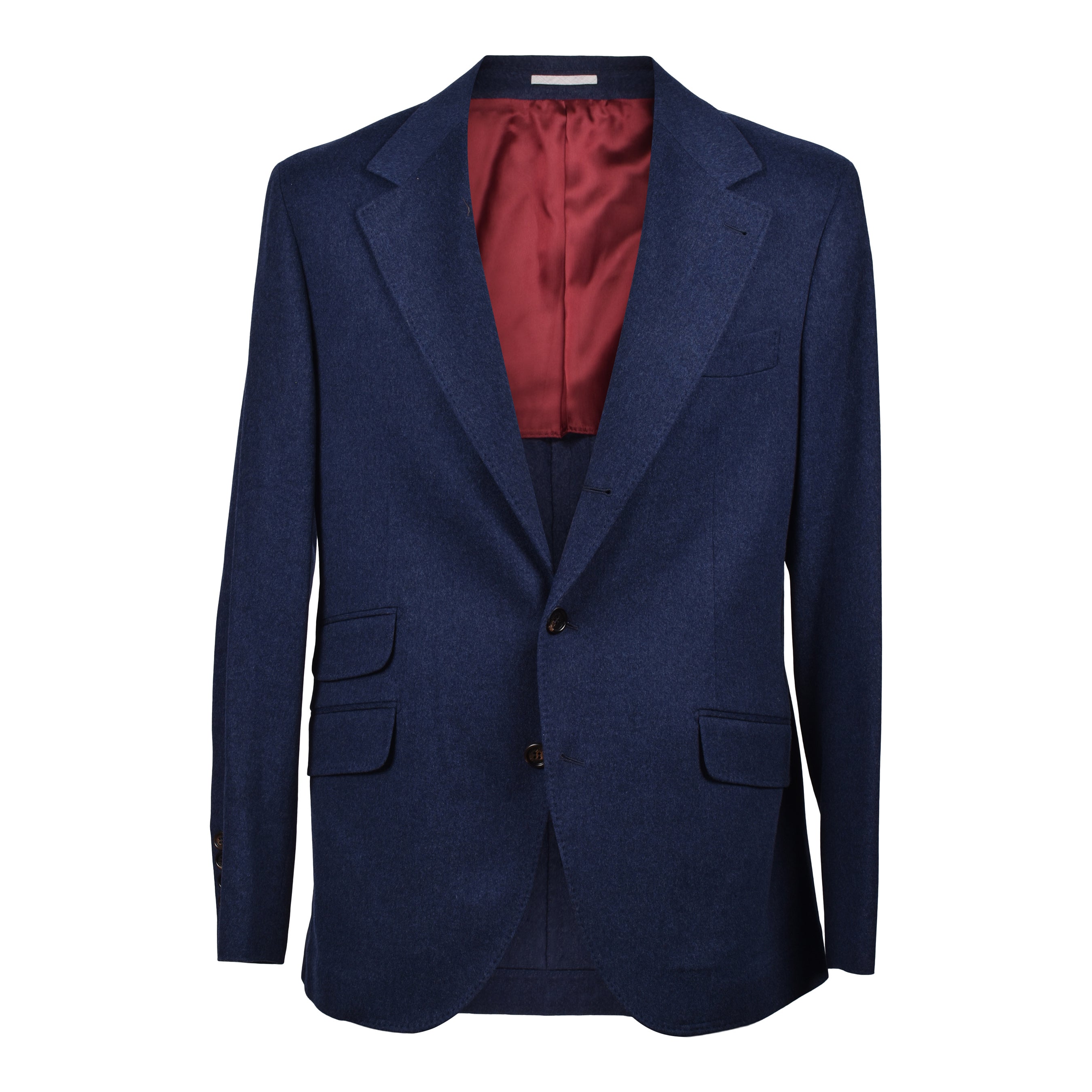 BRUNELLO CUCINELLI MEN'S DENIM CASHMERE WOOL BLEND SUIT