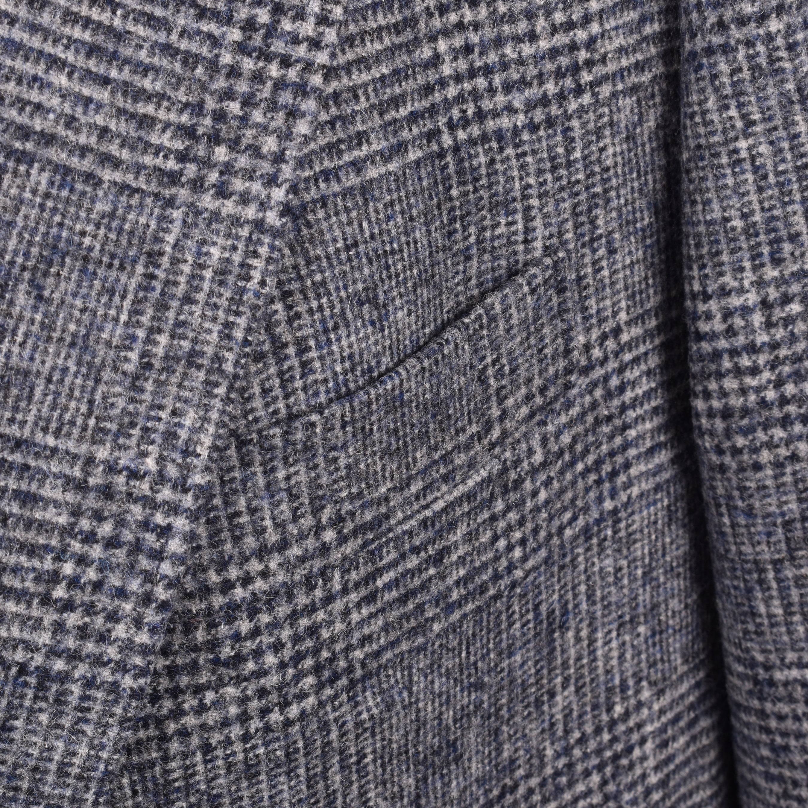 BRUNELLO CUCINELLI MEN'S BLUE WOOL CHECK SUIT