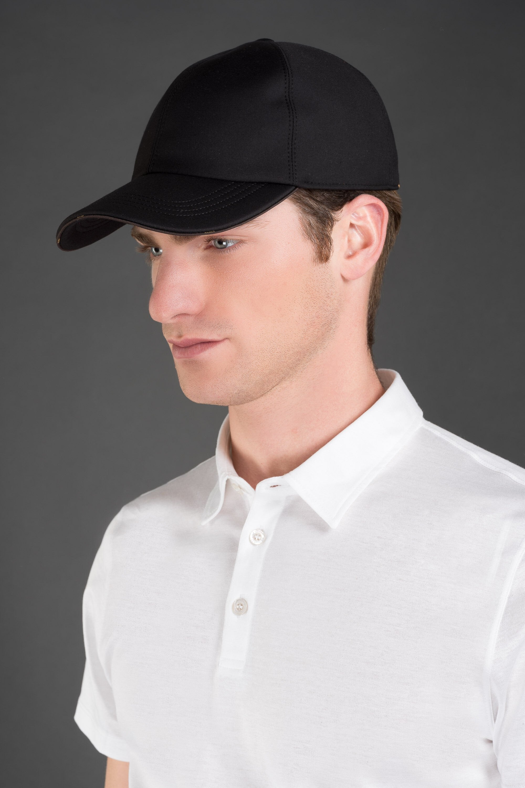 MOORER MEN'S BLACK STRUCTURED BASEBALL CAP
