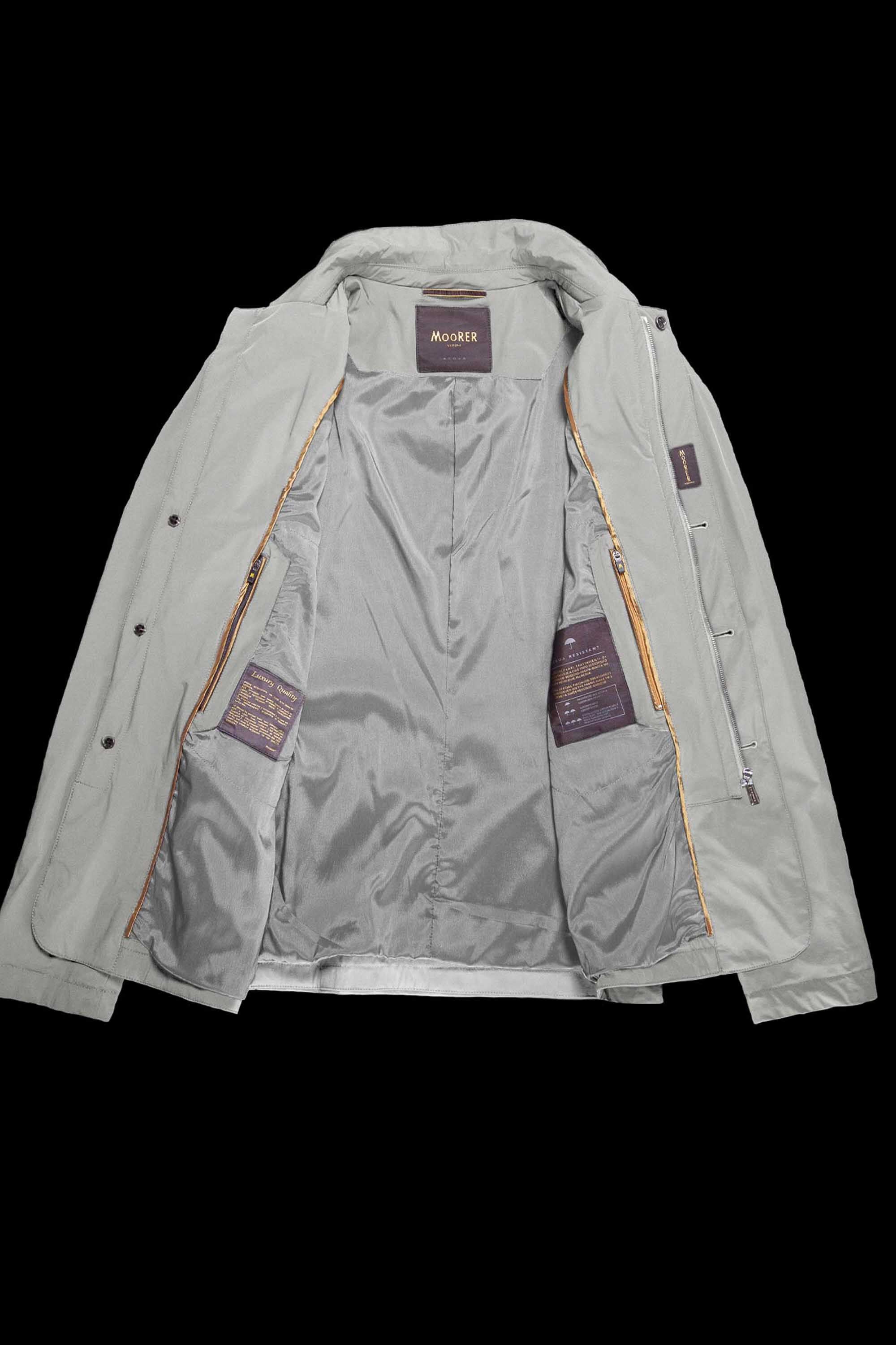 MOORER MEN'S ICE GREY TAILORED JACKET WITH LINING