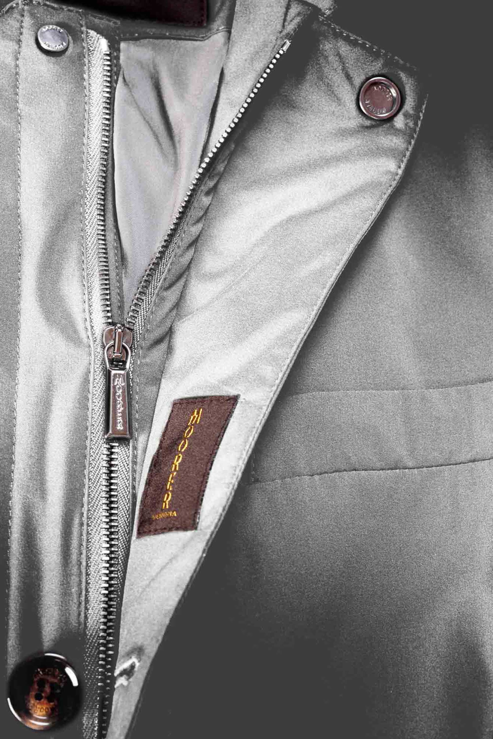 MOORER MEN'S ICE GREY TAILORED JACKET WITH LINING