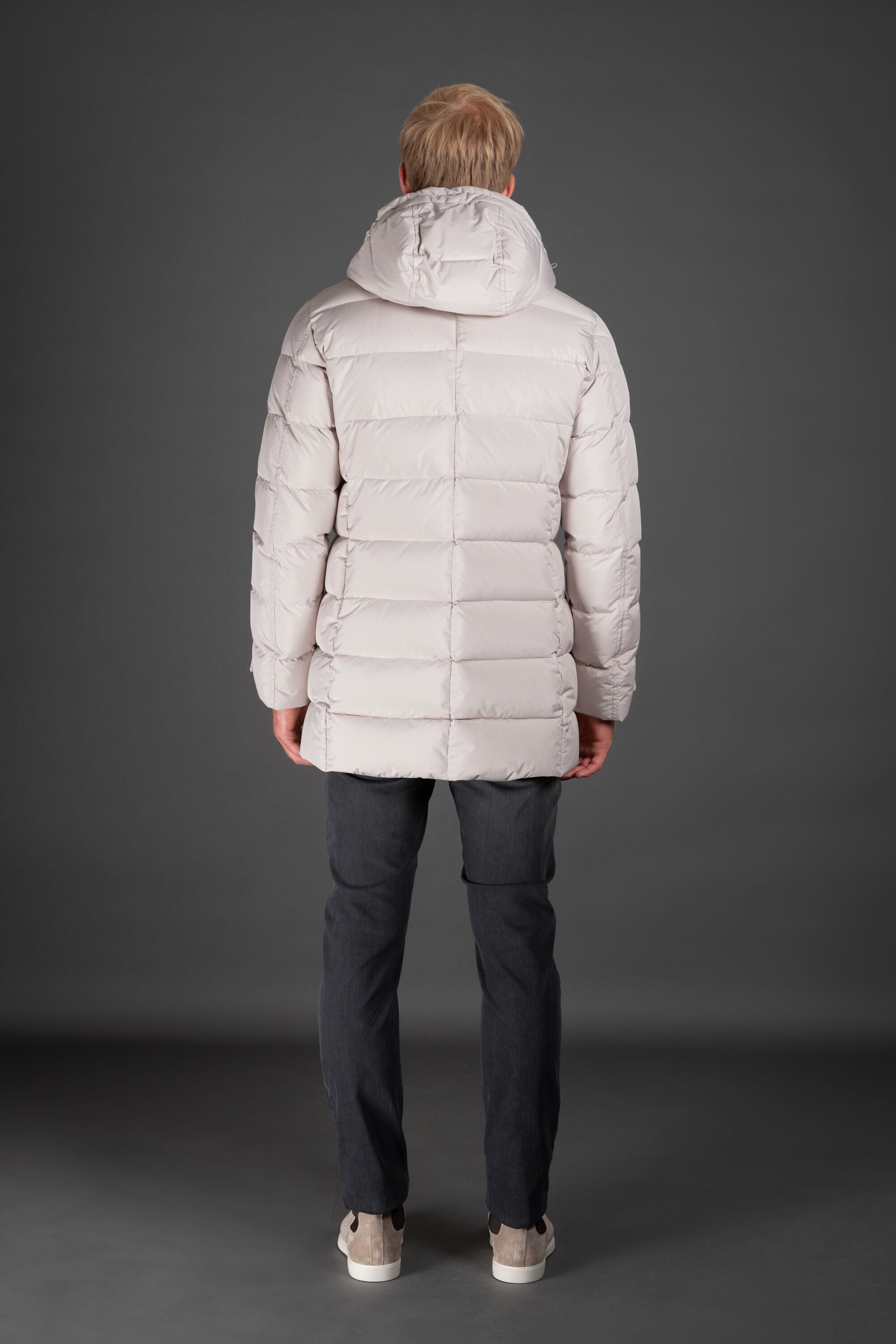 MOORER MEN'S PEARL QUILTED PUFFER COAT