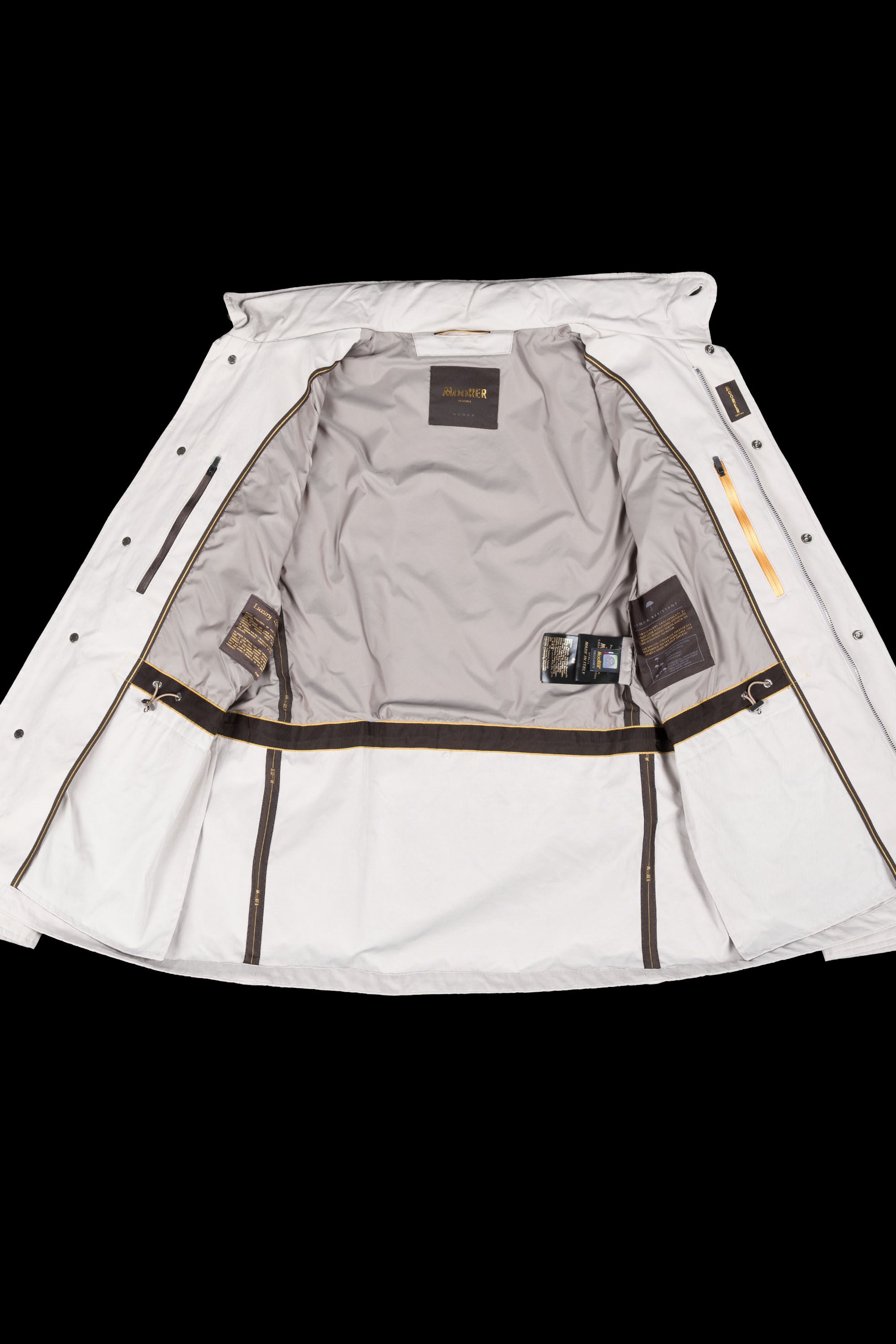 MOORER MEN'S LIGHT BEIGE FIELD JACKET