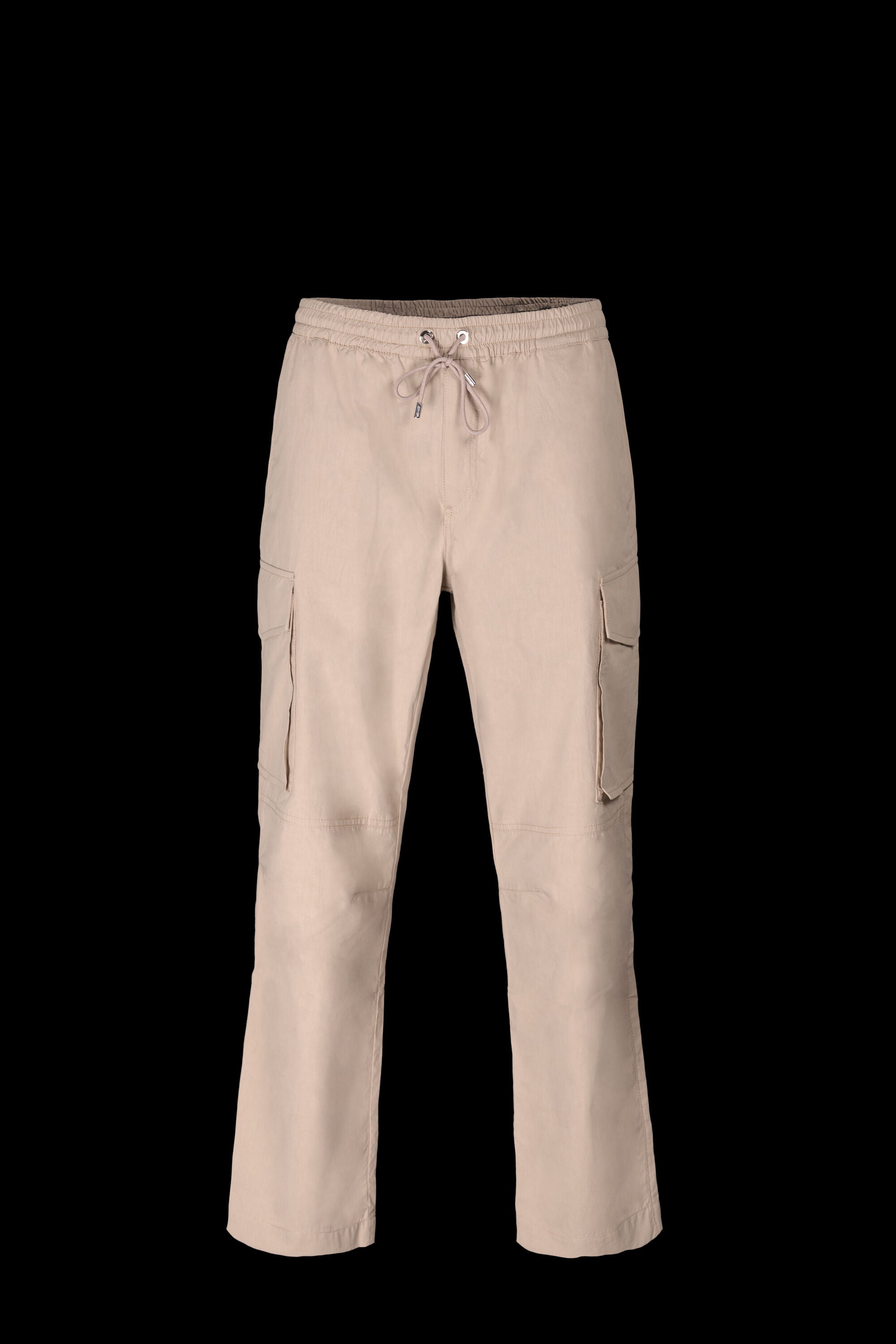MOORER MEN'S BEIGE RELAXED CARGO TROUSERS