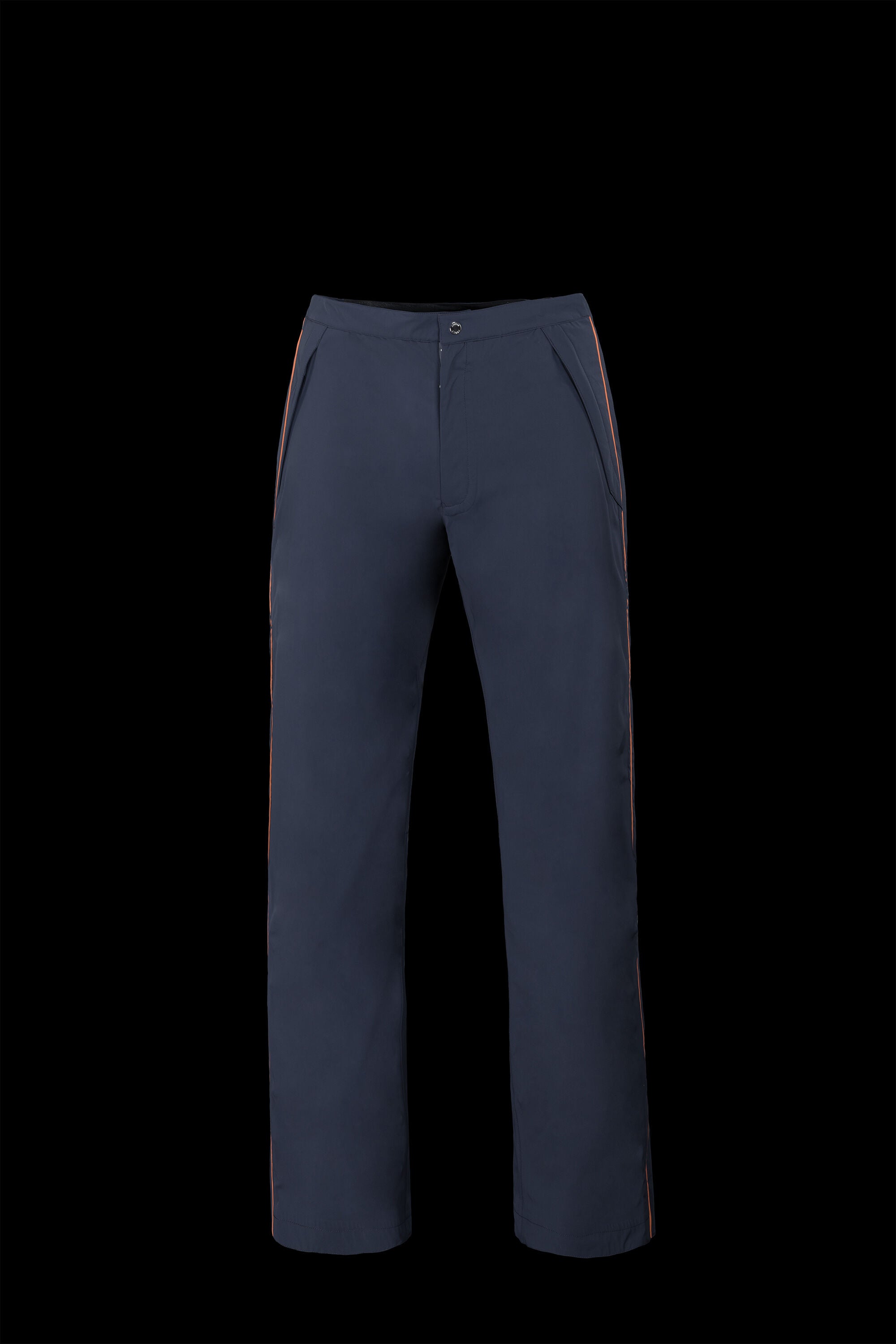 MOORER MEN'S NAVY TAILORED STRAIGHT TROUSERS