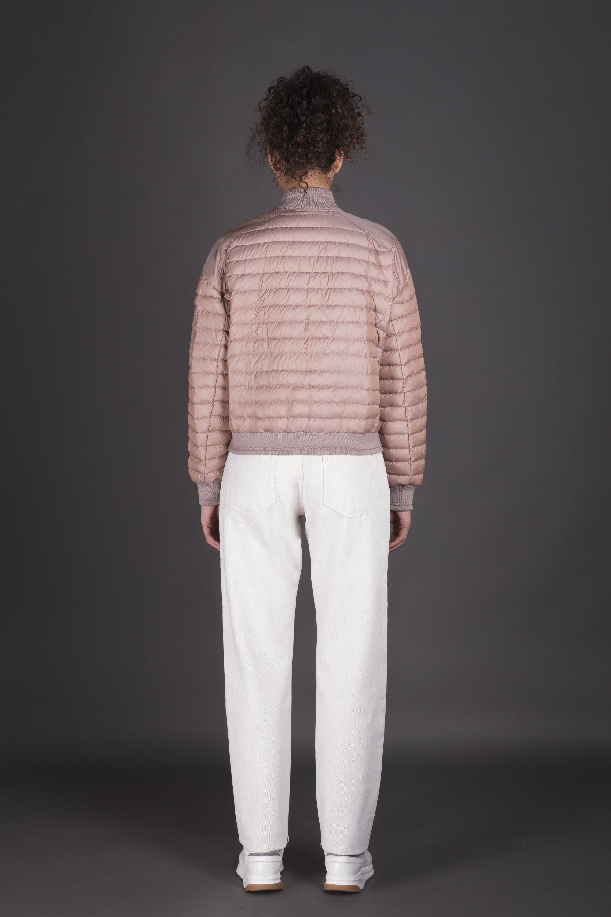 MOORER WOMEN'S DESERT QUILTED BOMBER JACKET