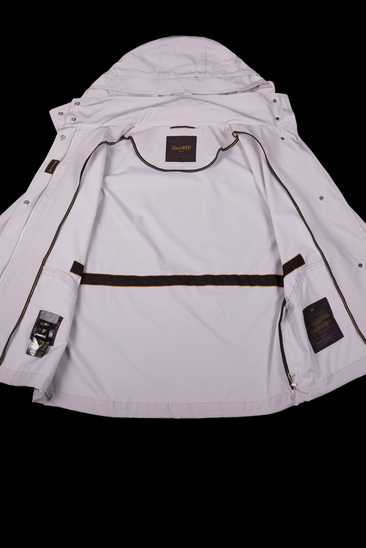 MOORER WOMEN'S LIGHT GREY RELAXED JACKET