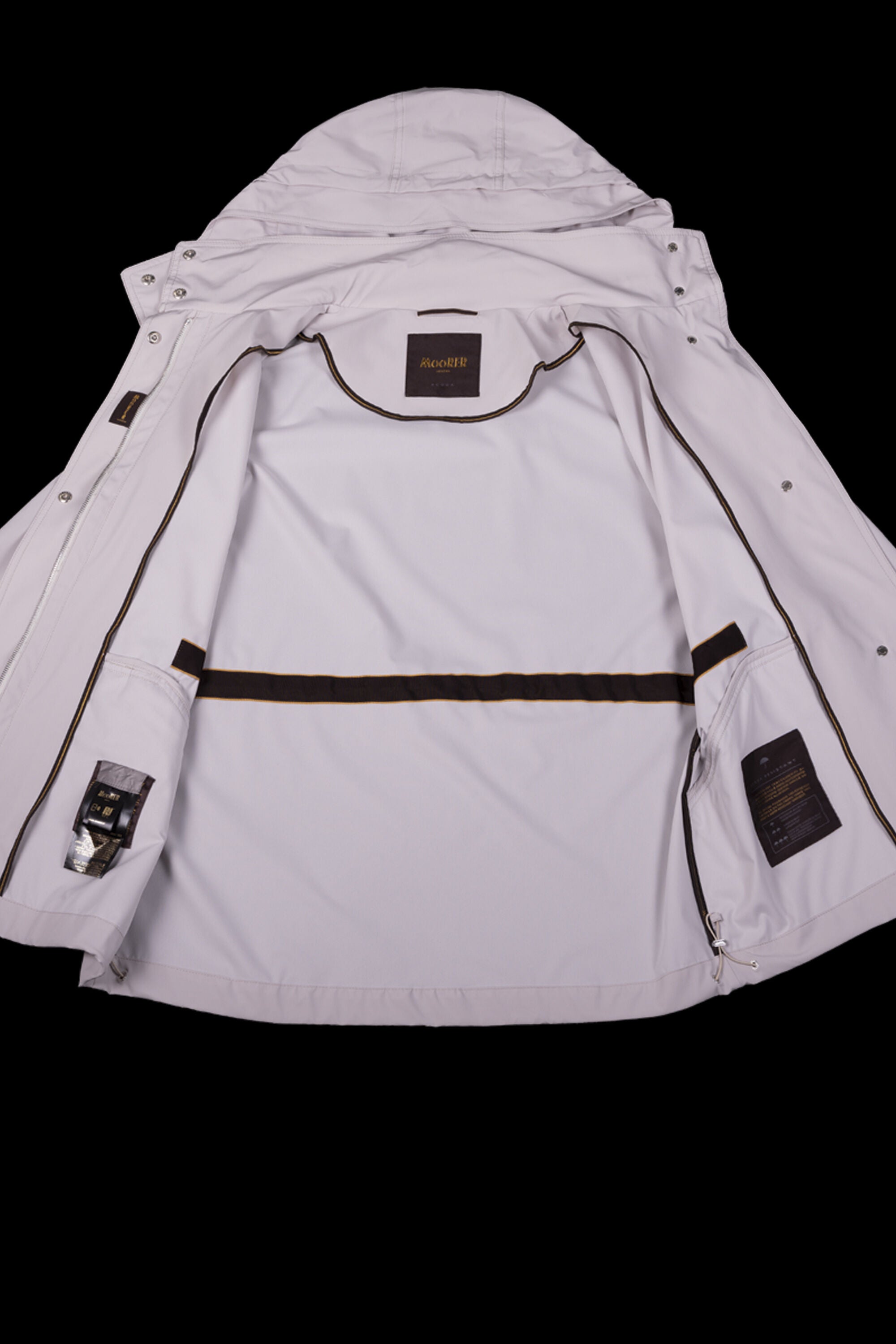MOORER WOMEN'S LIGHT GREY RELAXED JACKET