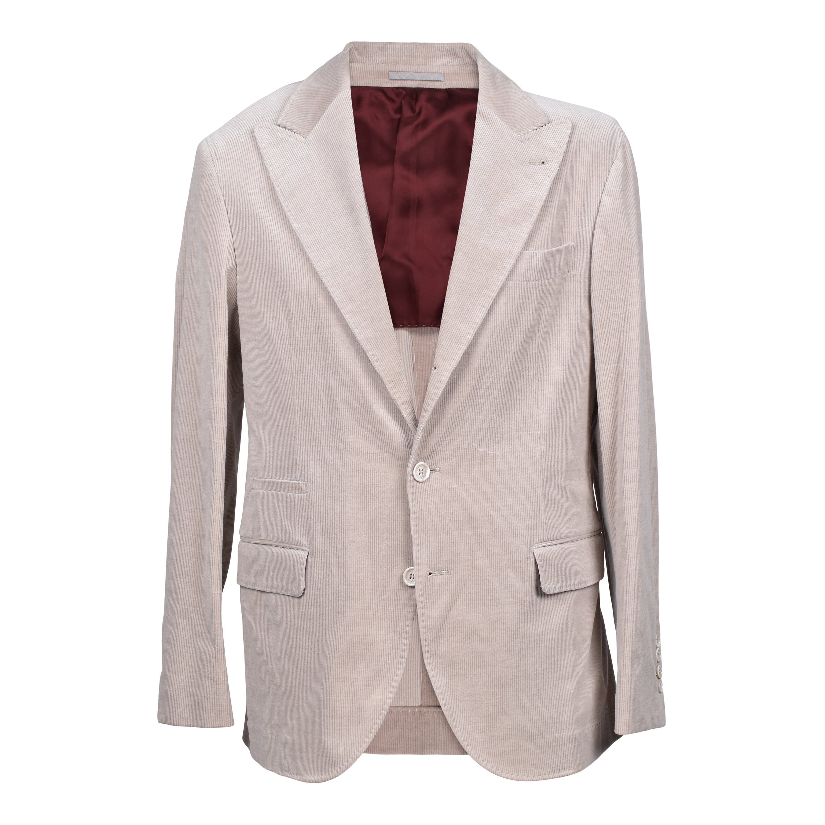 BRUNELLO CUCINELLI MEN'S SAND CASHMERE BLEND CORDUROY BLAZER