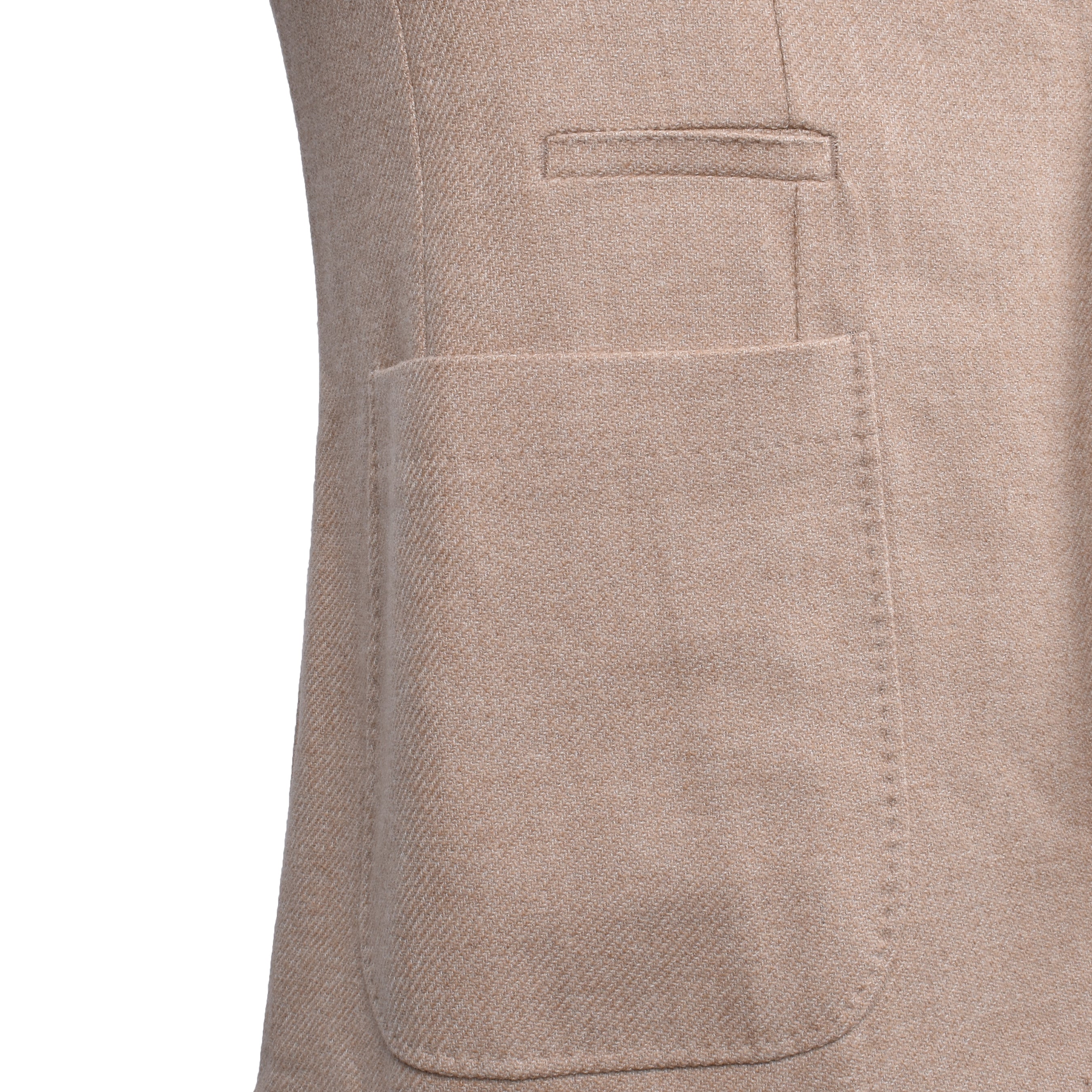 BRUNELLO CUCINELLI MEN'S SAND WOOL BLEND DECONSTRUCTED JACKET