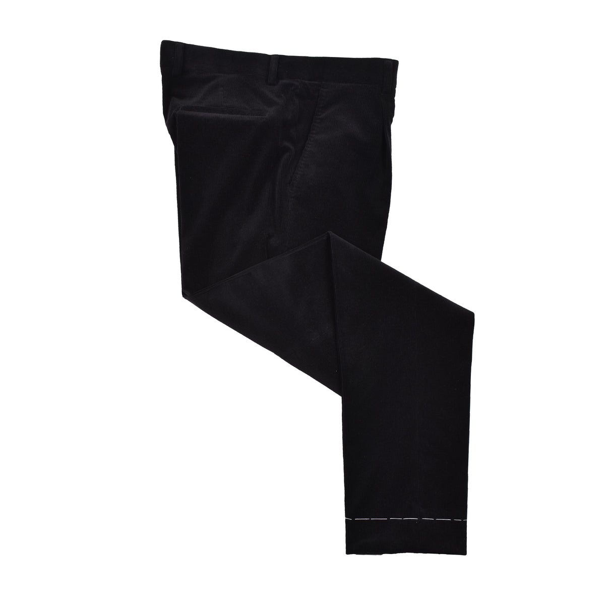 BRUNELLO CUCINELLI MEN'S BLACK WOOL DOUBLE BREASTED SUIT