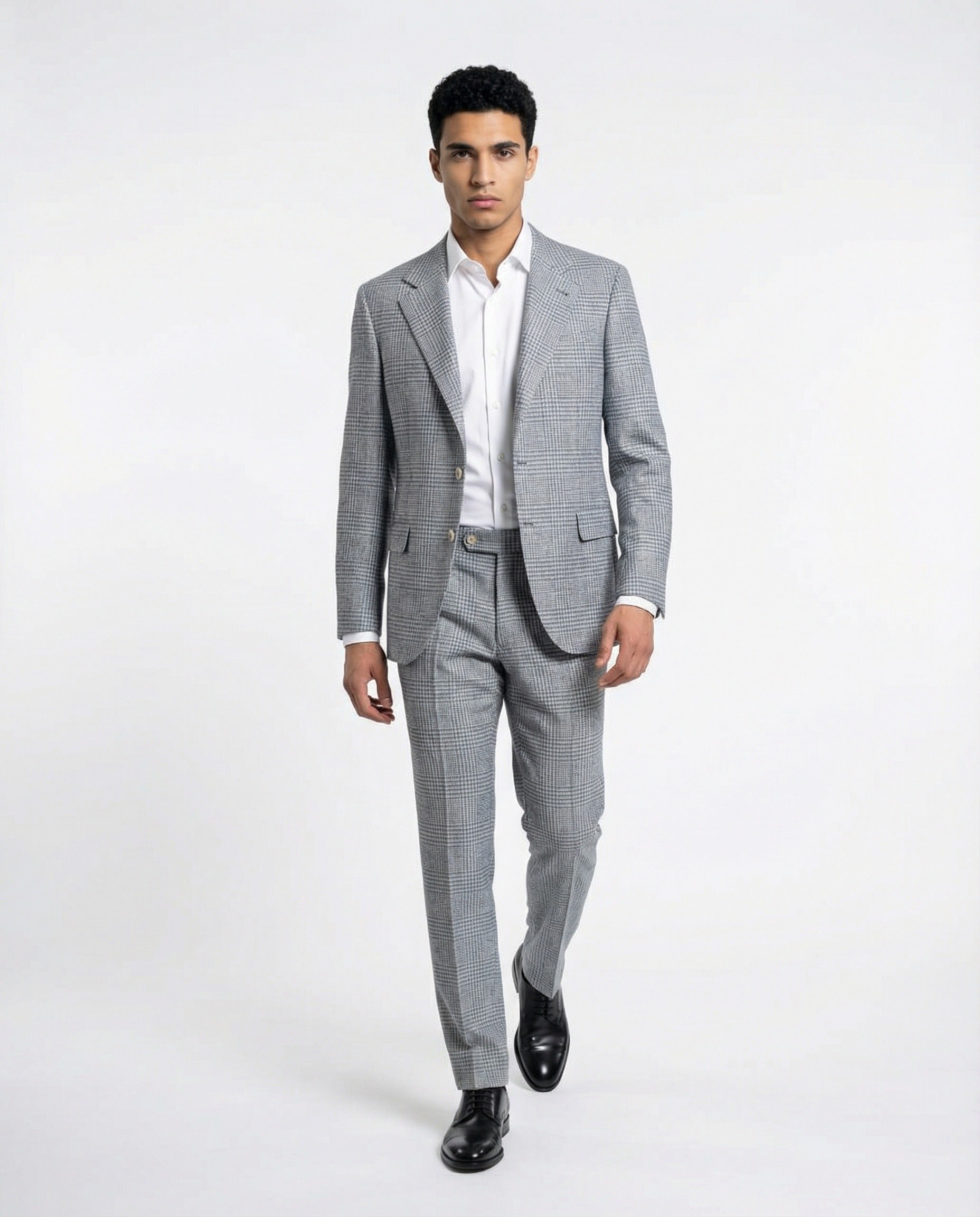 BRUNELLO CUCINELLI MEN'S CELESTE WOOL BLEND LEISURE SUIT