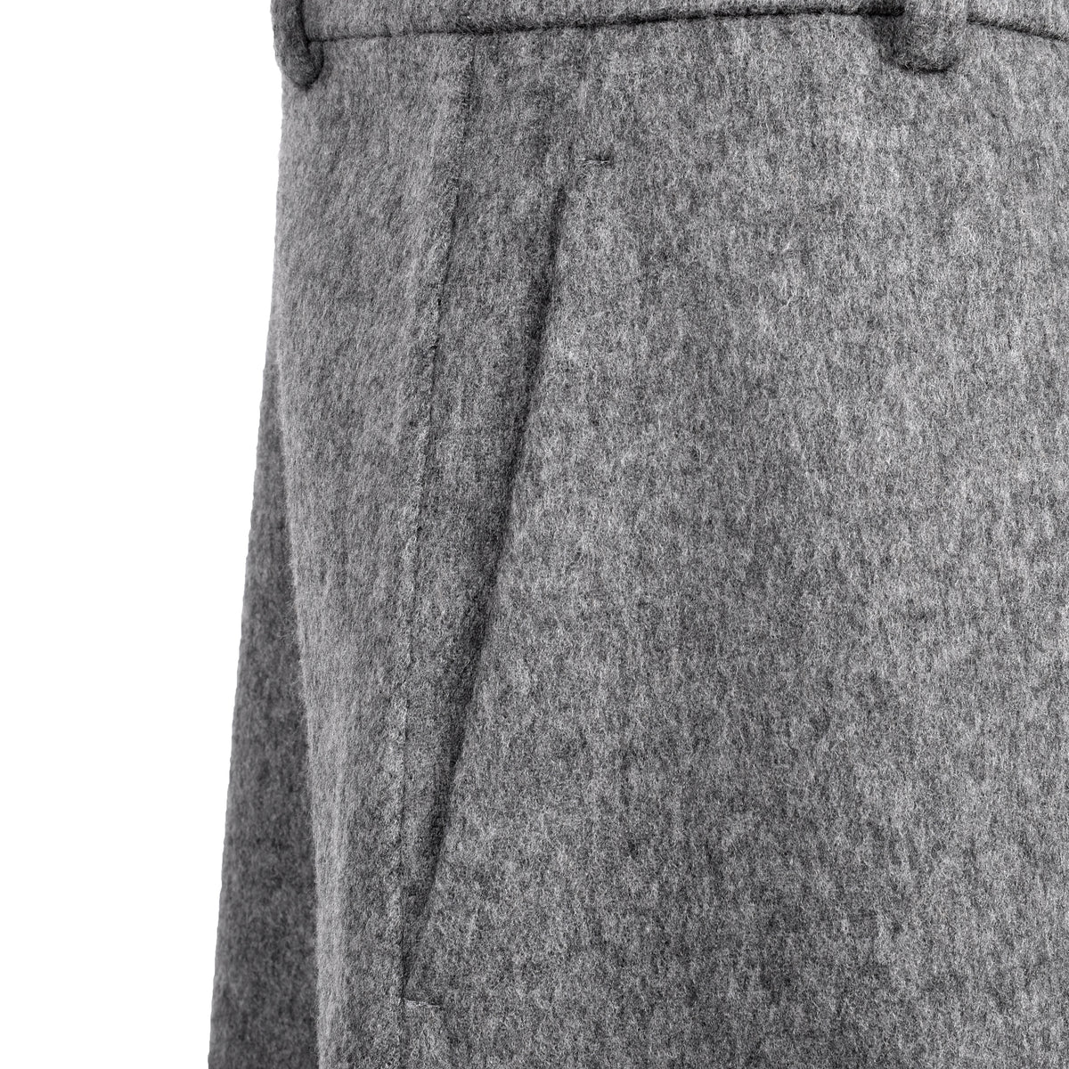 BRUNELLO CUCINELLI WOMEN'S GREY WOOL MIDI SKIRT