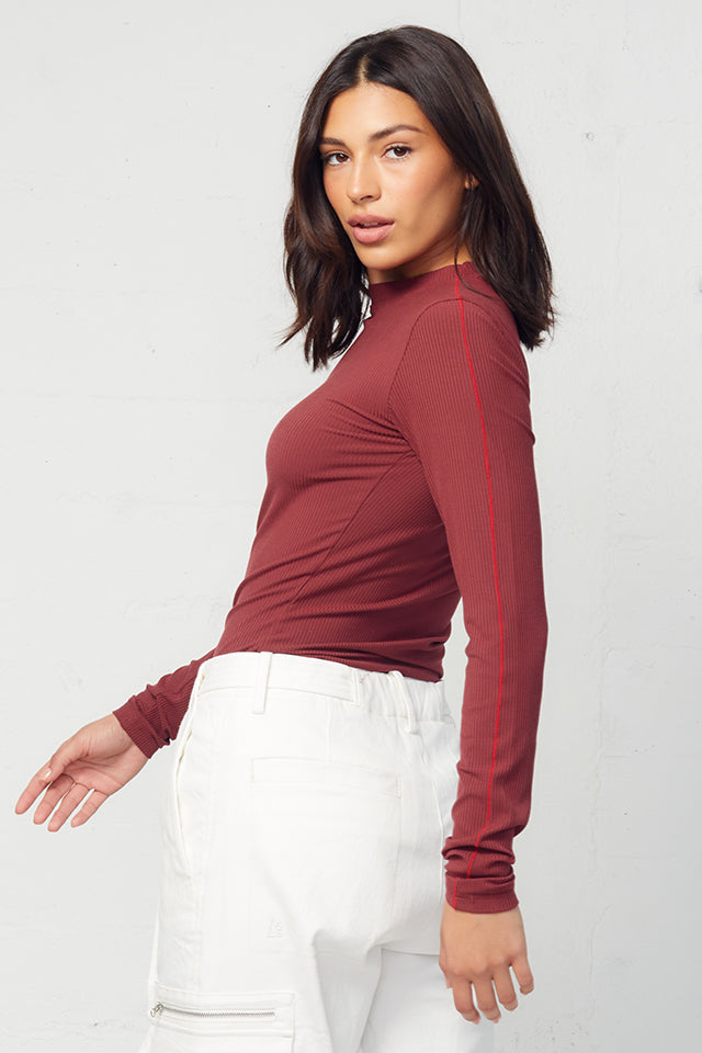 Petra Slinky Rib Long Sleeve Tee