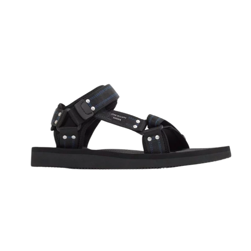 Mens | Suicoke x John Elliott KIPA-Cab Nylon Strap Sandal Black