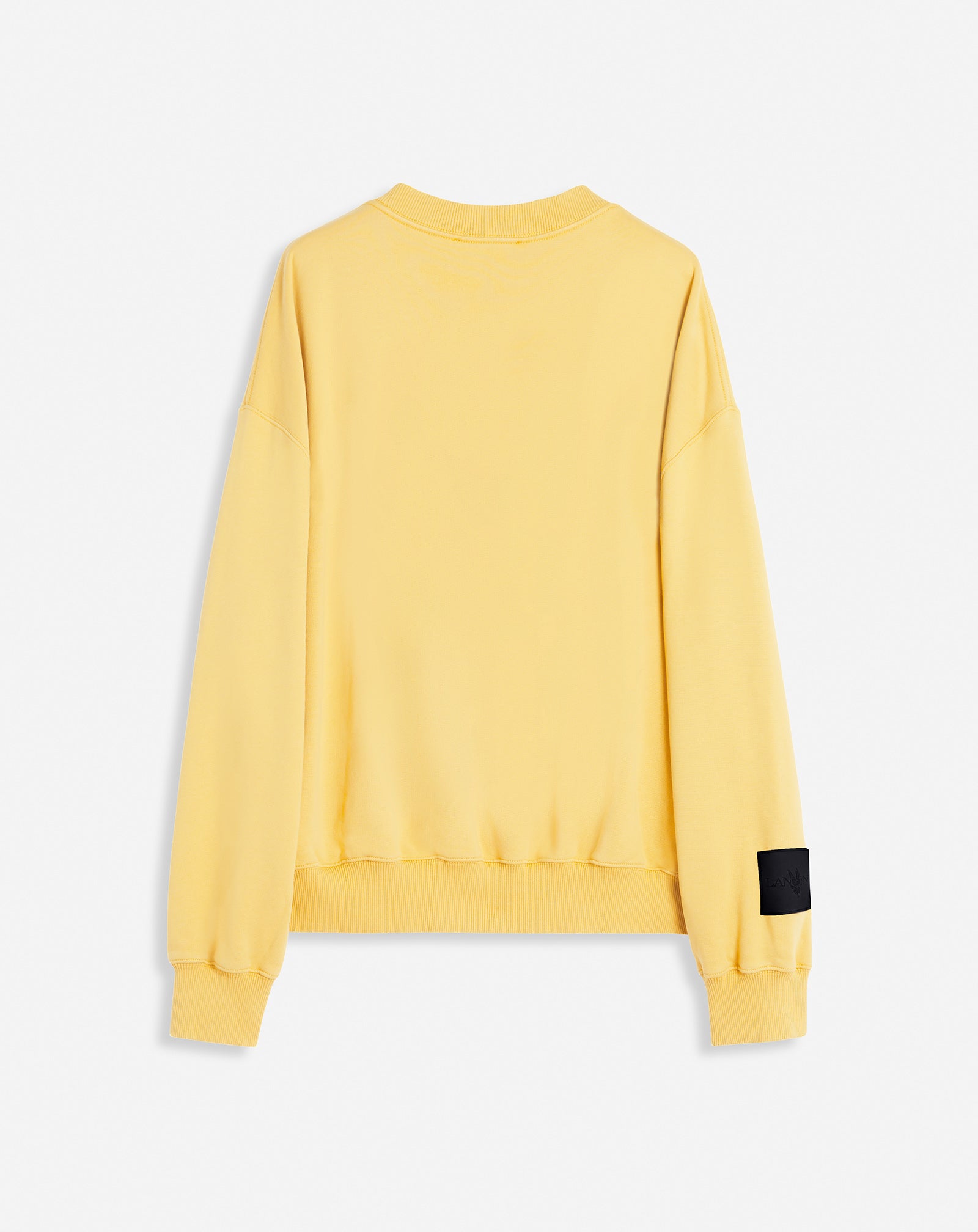 LANVIN UNISEX'S YELLOW PRINTED COTTON SWEATSHIRT