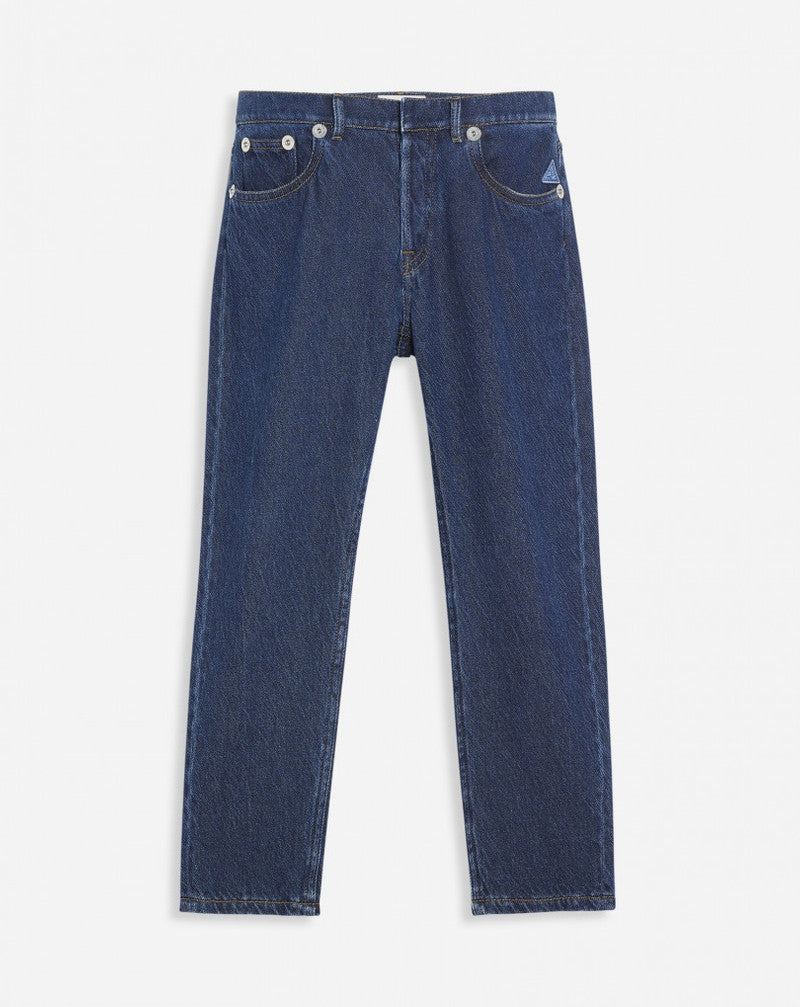 LANVIN MEN'S BLUE DENIM REGULAR TROUSERS