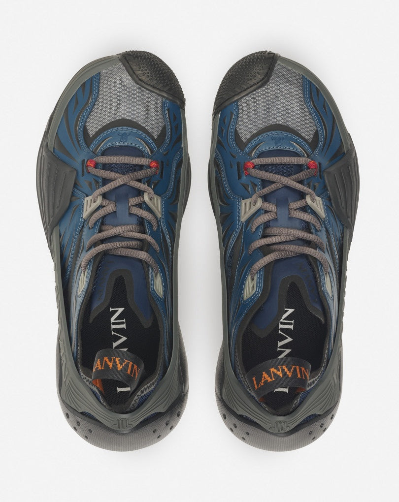 LANVIN MEN'S BLUE LOW-TOP SNEAKERS